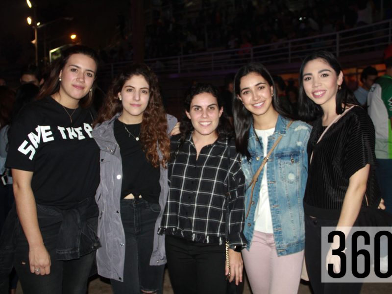 Susana Aguirre, María Fernanda Dávila, Alejandra López, Mariajosé Reyes y Diana Ortiz.