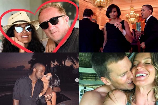 Los famosos compartieron románticas imágenes, mensajes profundo y llenaron las redes de amor