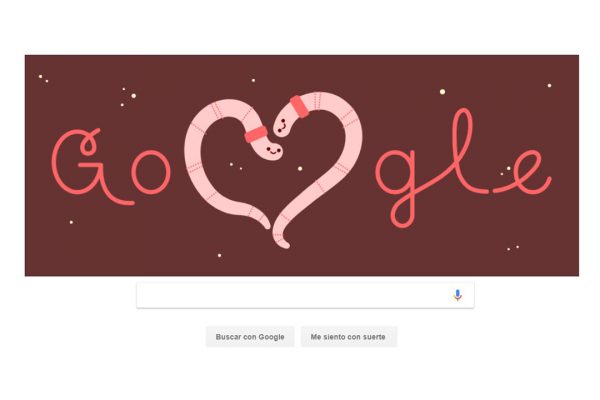 La empresa se unió a la celebración del Día del Amor y la Amistad como mejor sabe: con un doodle