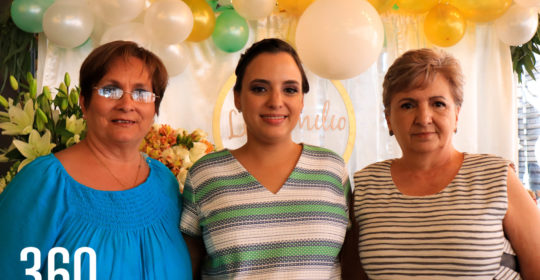 Linda Flores, Norma Hinojosa y Norma Leticia Sepúlveda.