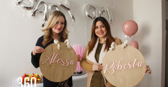 Nadia Sánchez de Serrano y Fernanda Villalobos de Huereca festejaron el próximo nacimiento de su bebé en el Baby Sowher ¡Sorpresa¡.