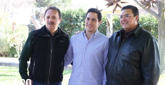 Josué Díaz, Juan Carlos Díaz y Felipe Torres.