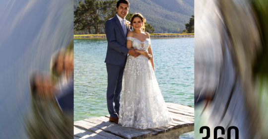 Alexis Martínez Rodríguez y Fernanda Mendizabal Delgadillo unieron sus vidas en una ceremonia civil en Tierra Serena.