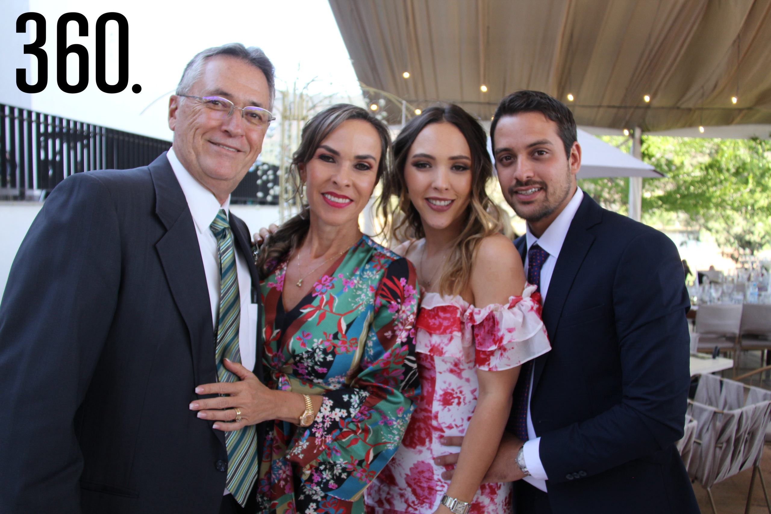 José Luis López, Melissa Möeller, Melissa López y Jesús de León Cardona.