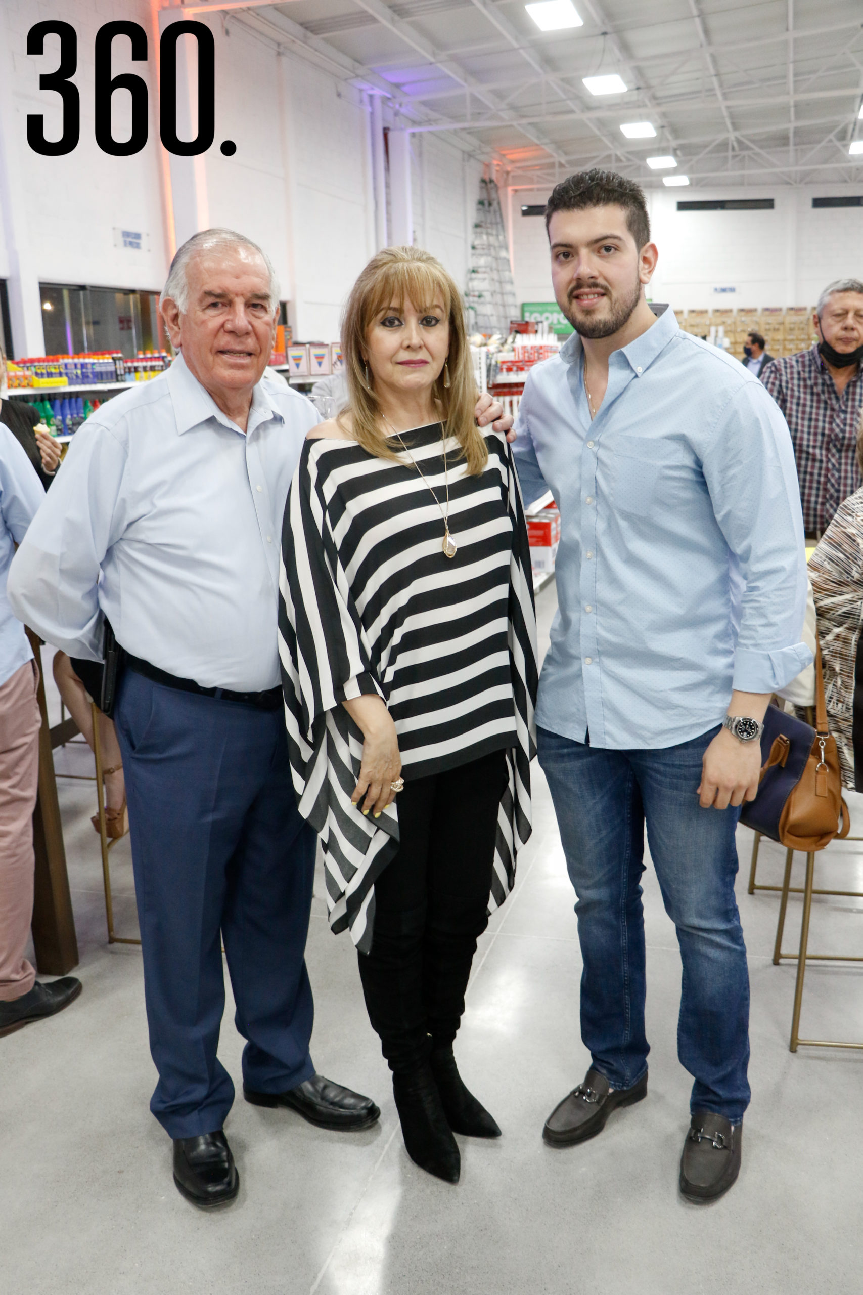 Jorge Güitron, Gretel Barba y Alejandro Güitron.