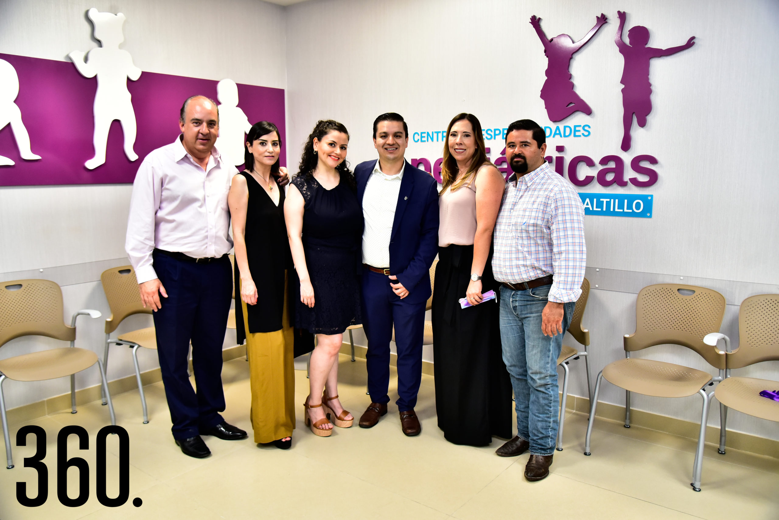 Alfredo Garza, Leticia Chávez, Mayra Chávez, Dr. Gelacio Jiménez, Adriana Guajardo y Luis Chávez.