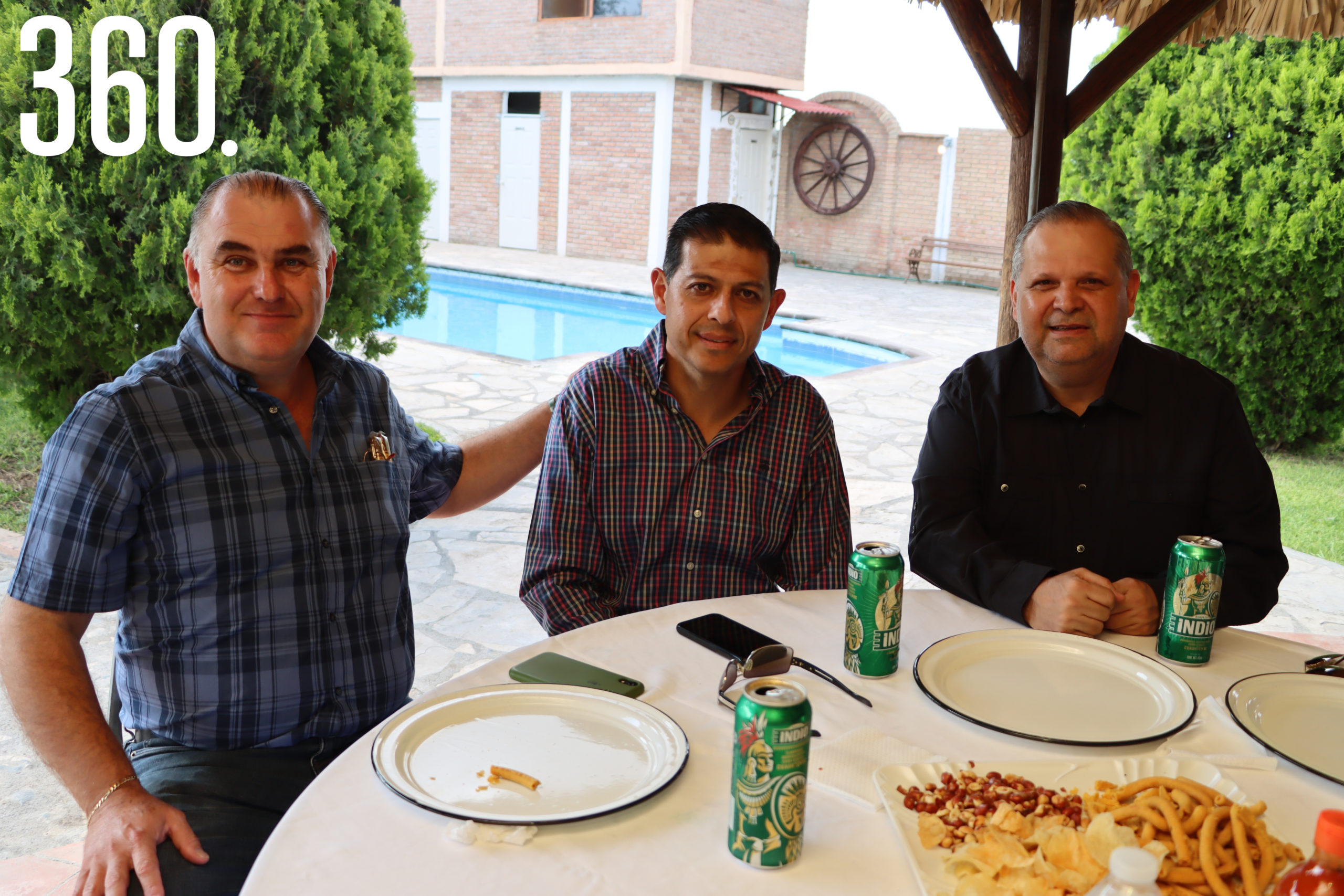 José Luis Dávila, Octavio Pimentel y Armando Carbajal.