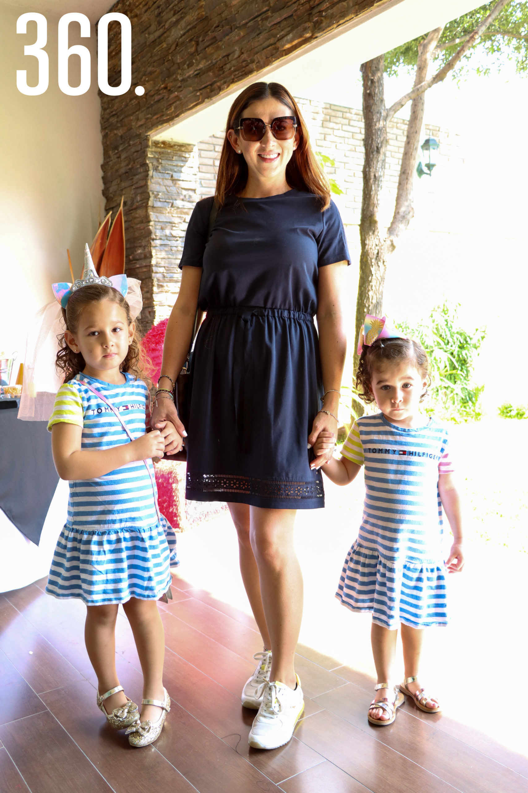 Julisa Chávez, Luciana y Paula Carrillo.
