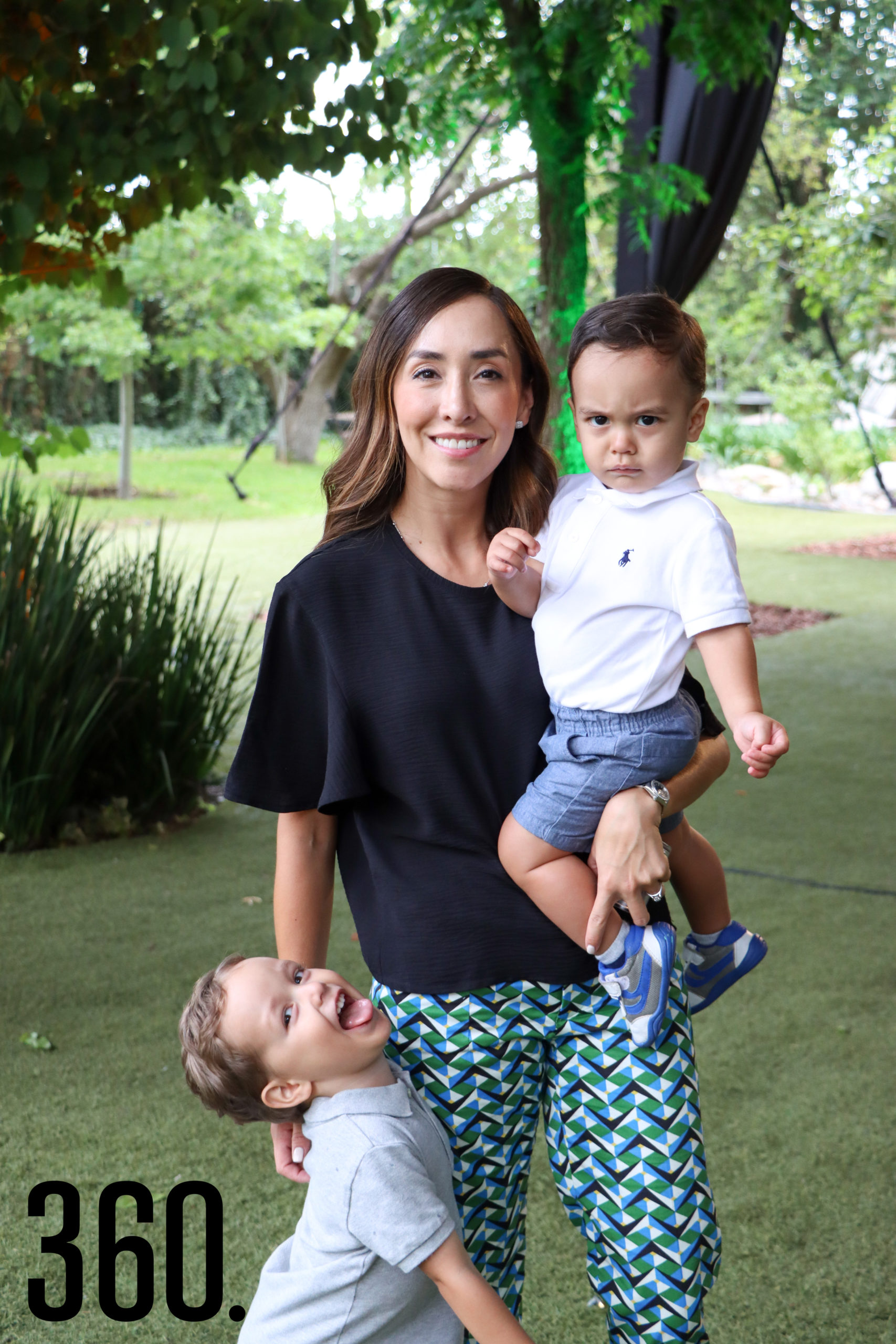 Miriam Cárdenas, Braulio y Alejandro López.