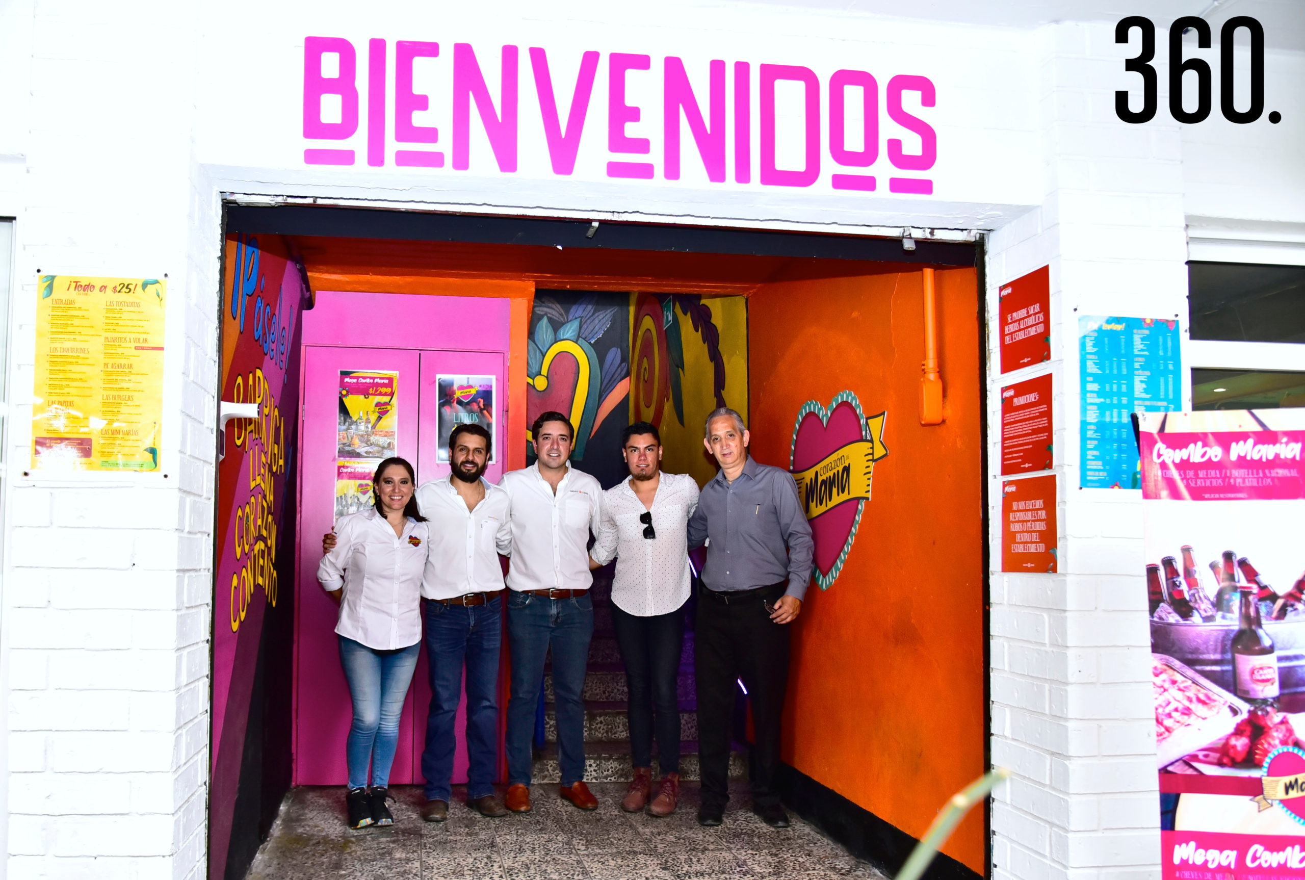 Wendy Lara, Rodrigo Ruvalcaba, Chuy César, Luis Ricalde y Víctor Gómez.