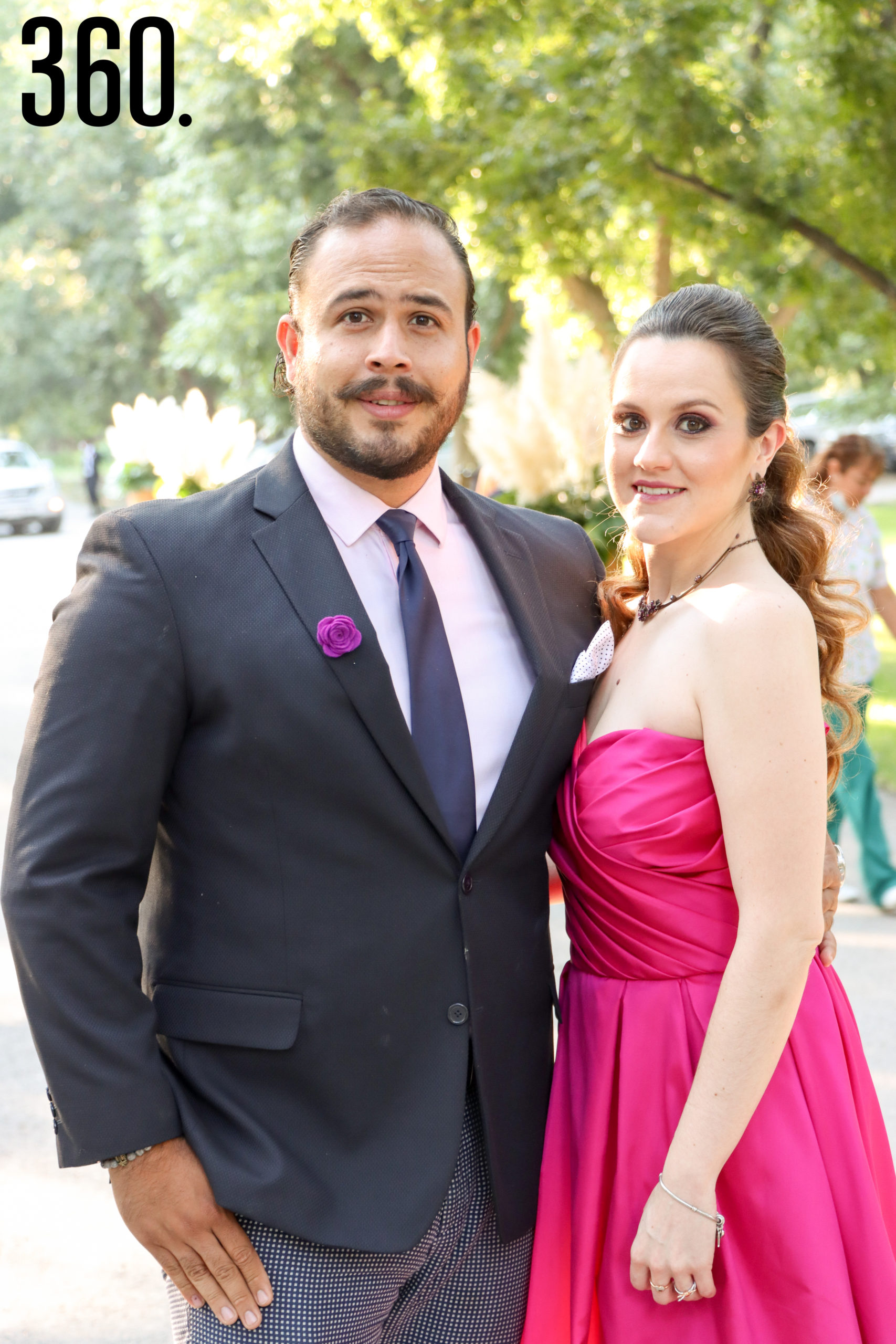 Horacio Ramírez y Daniela López.