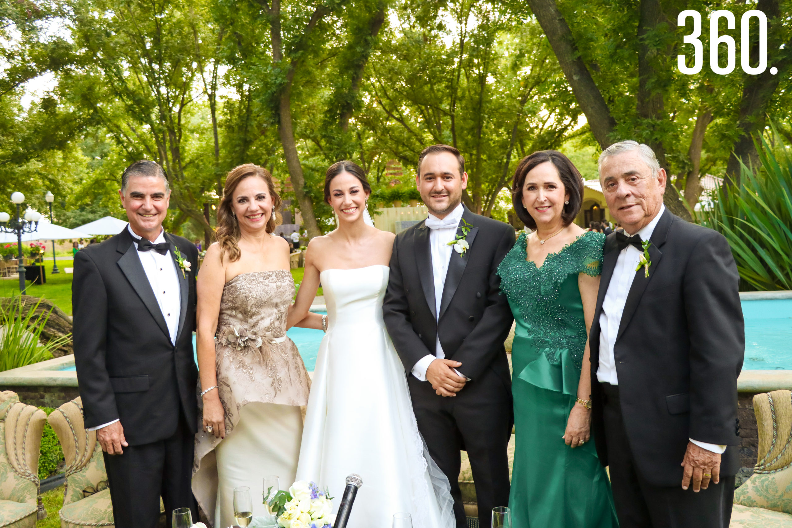 Marco Antonio Morales, Silvia Estela de la Peña, María Gabriela Morales, Ricardo Diego, María Alicia López y Manuel Diego.