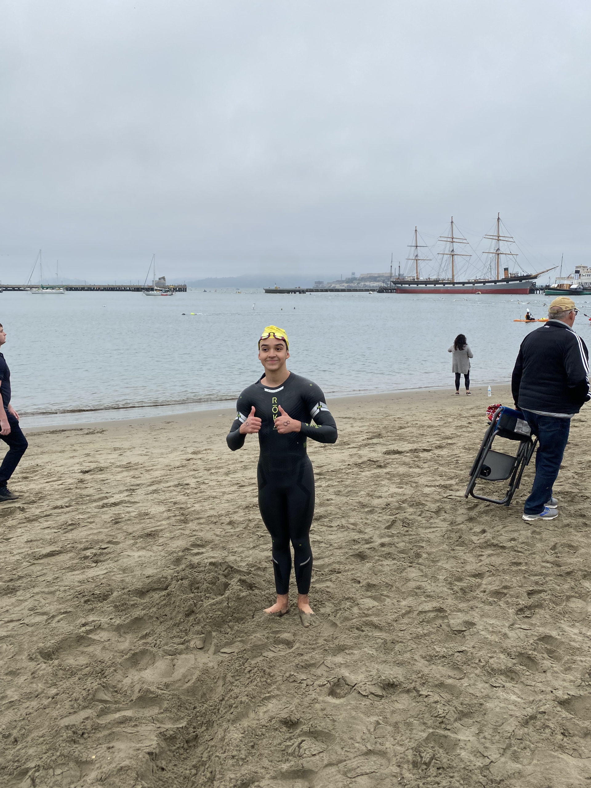 Aumentó un poco su porcentaje de grasa corporal para poder aguantar las temperaturas frías del mar.