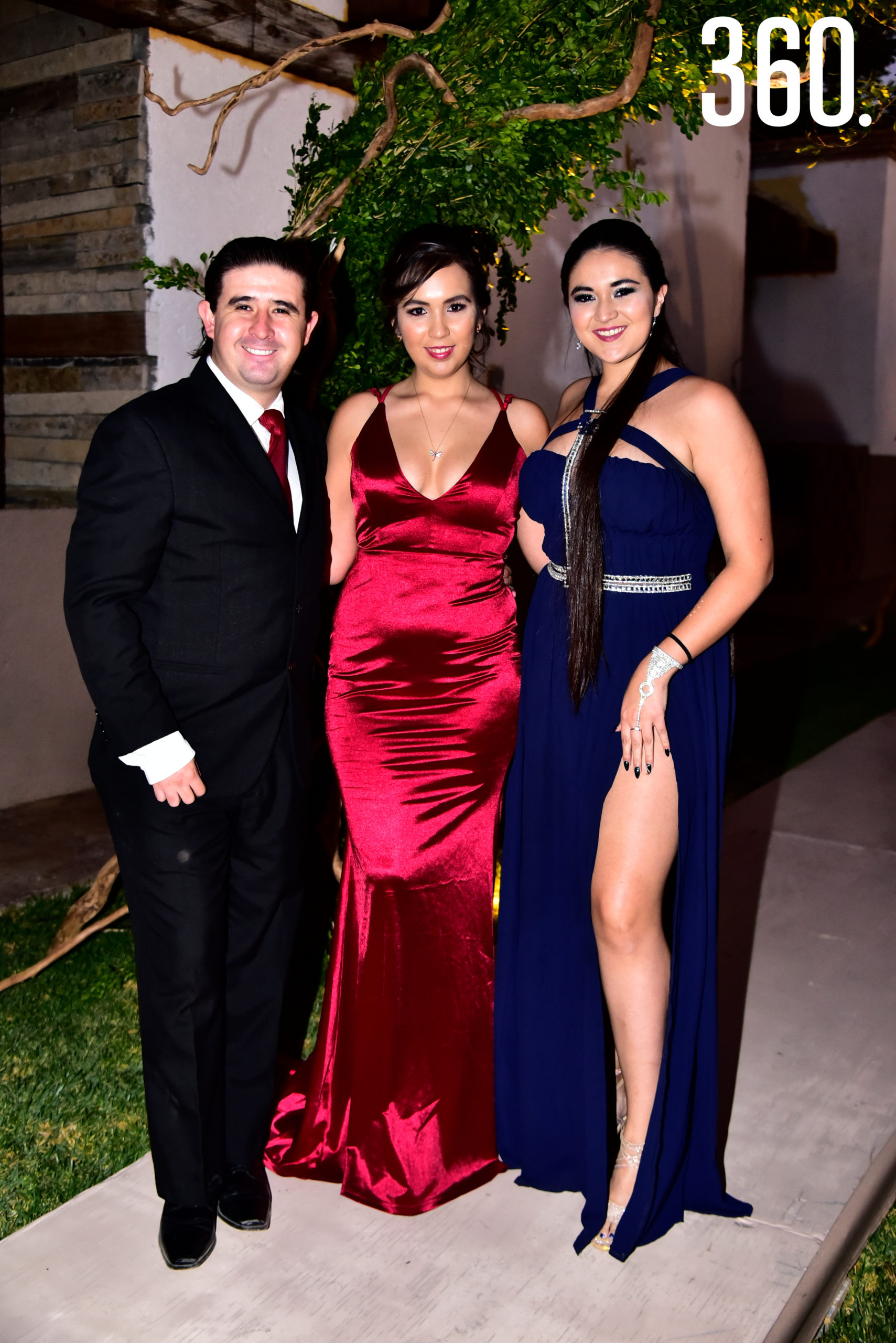 Fernando Cruz, Andrea Ortiz y Estefanía Ortiz.