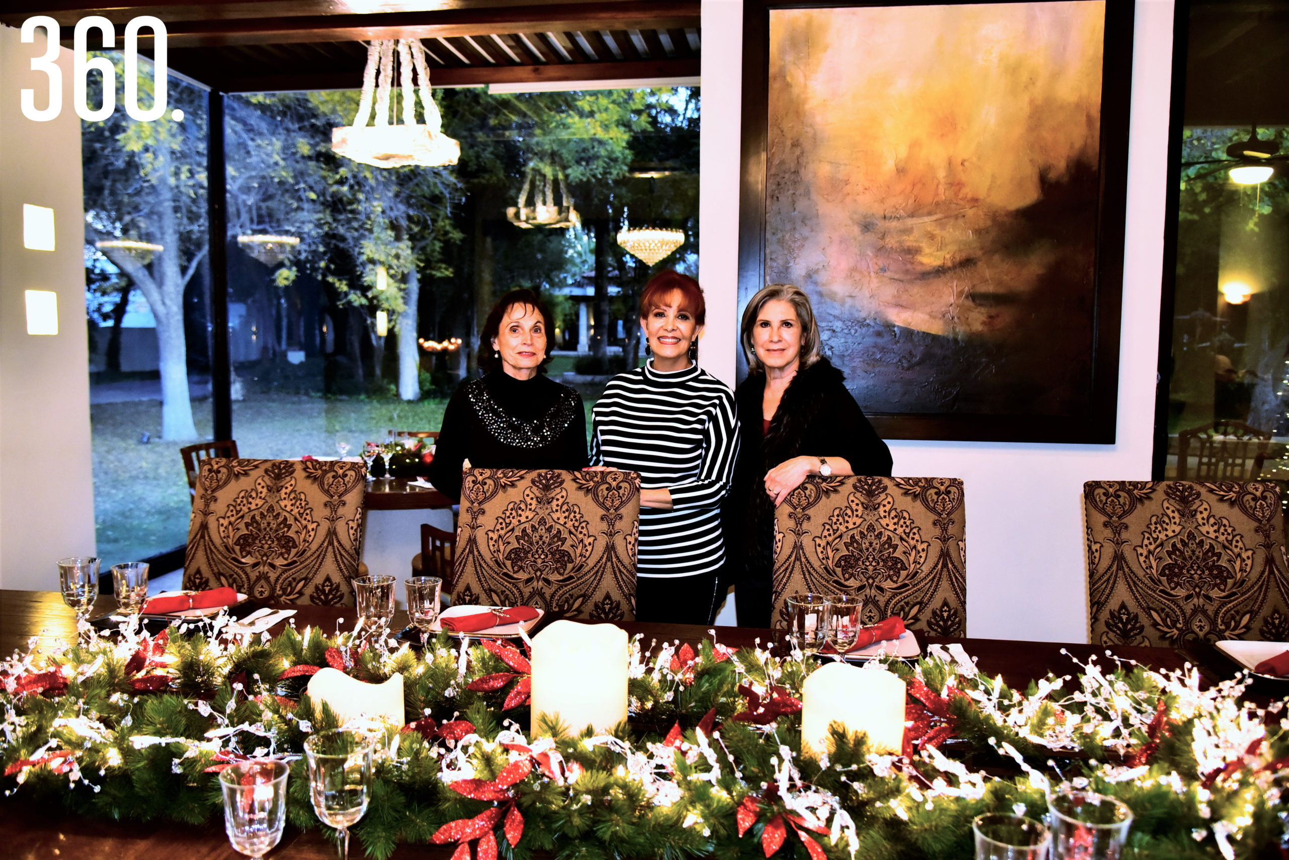 Emma Alicia Trejo, Olga Sahagún y Rosy Almanza de Morales.