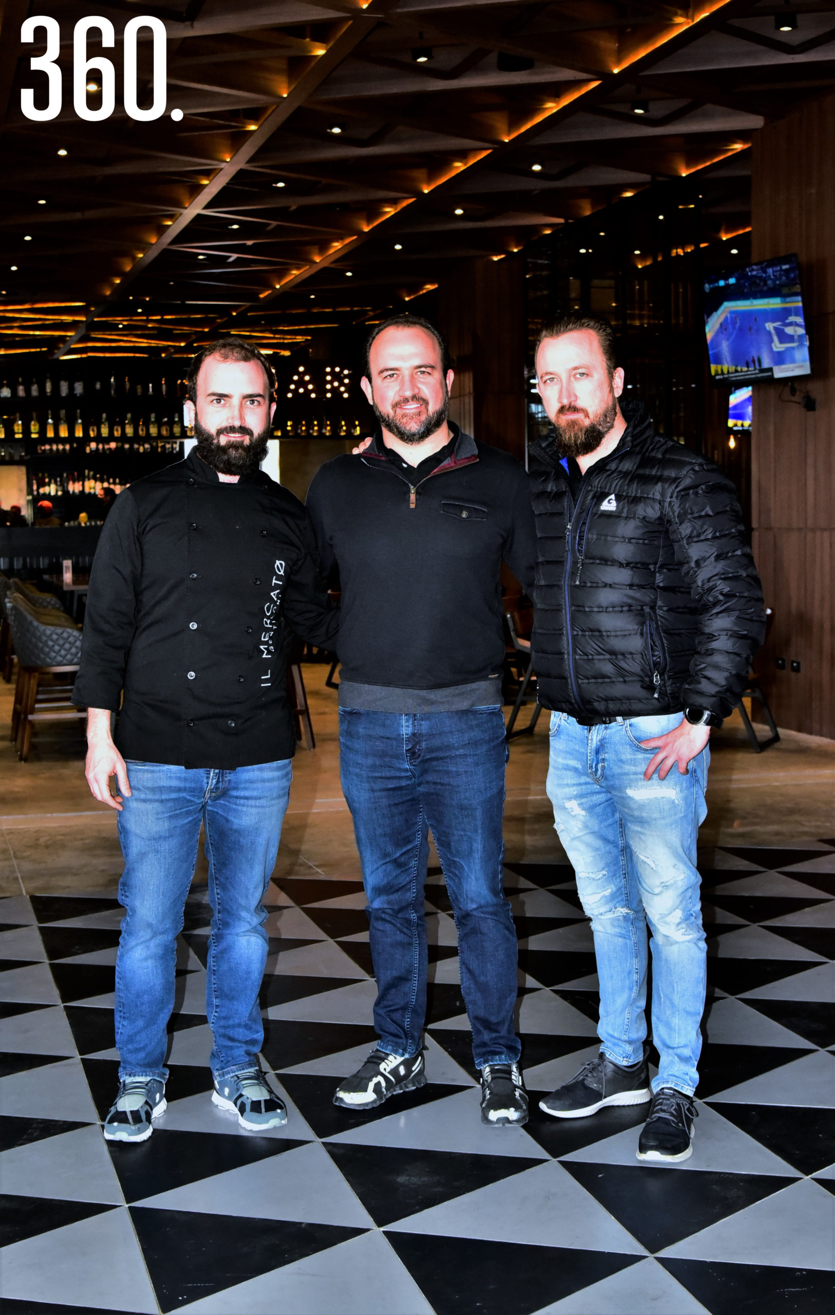 Los hermanos Pedro, Blas y Fabio Gentiloni Arizpe en Almacén Gourmet.