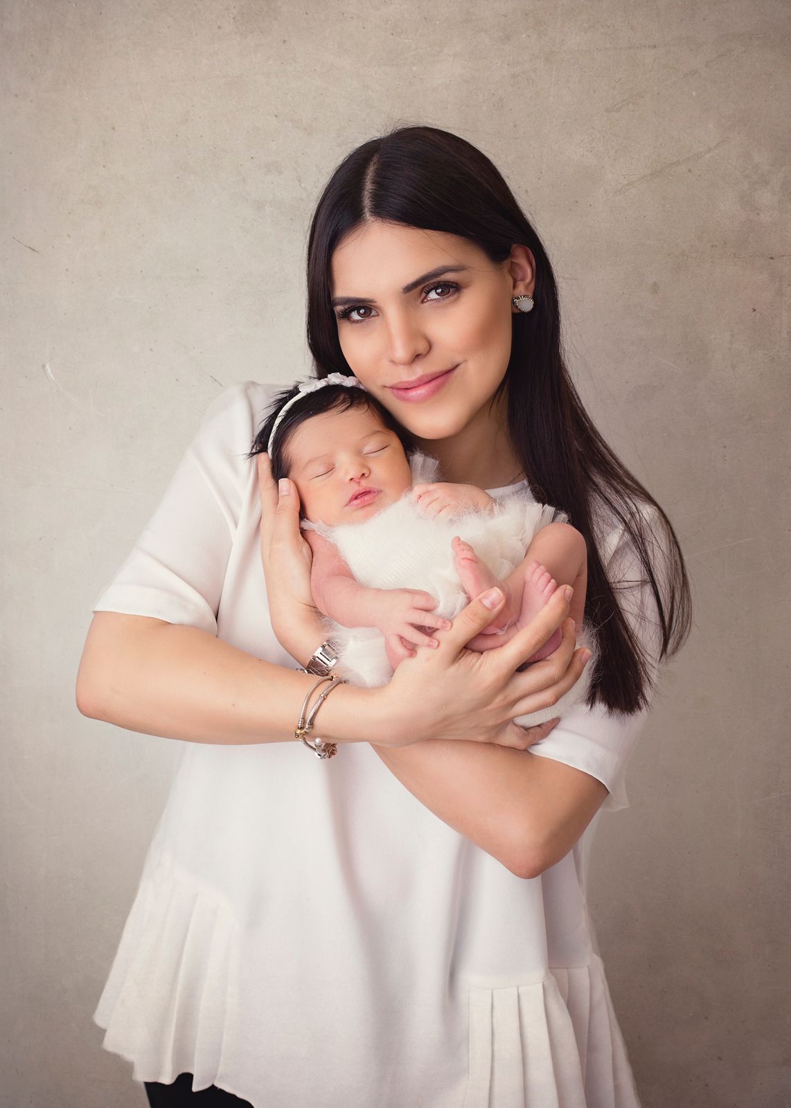 María María con su mamá.