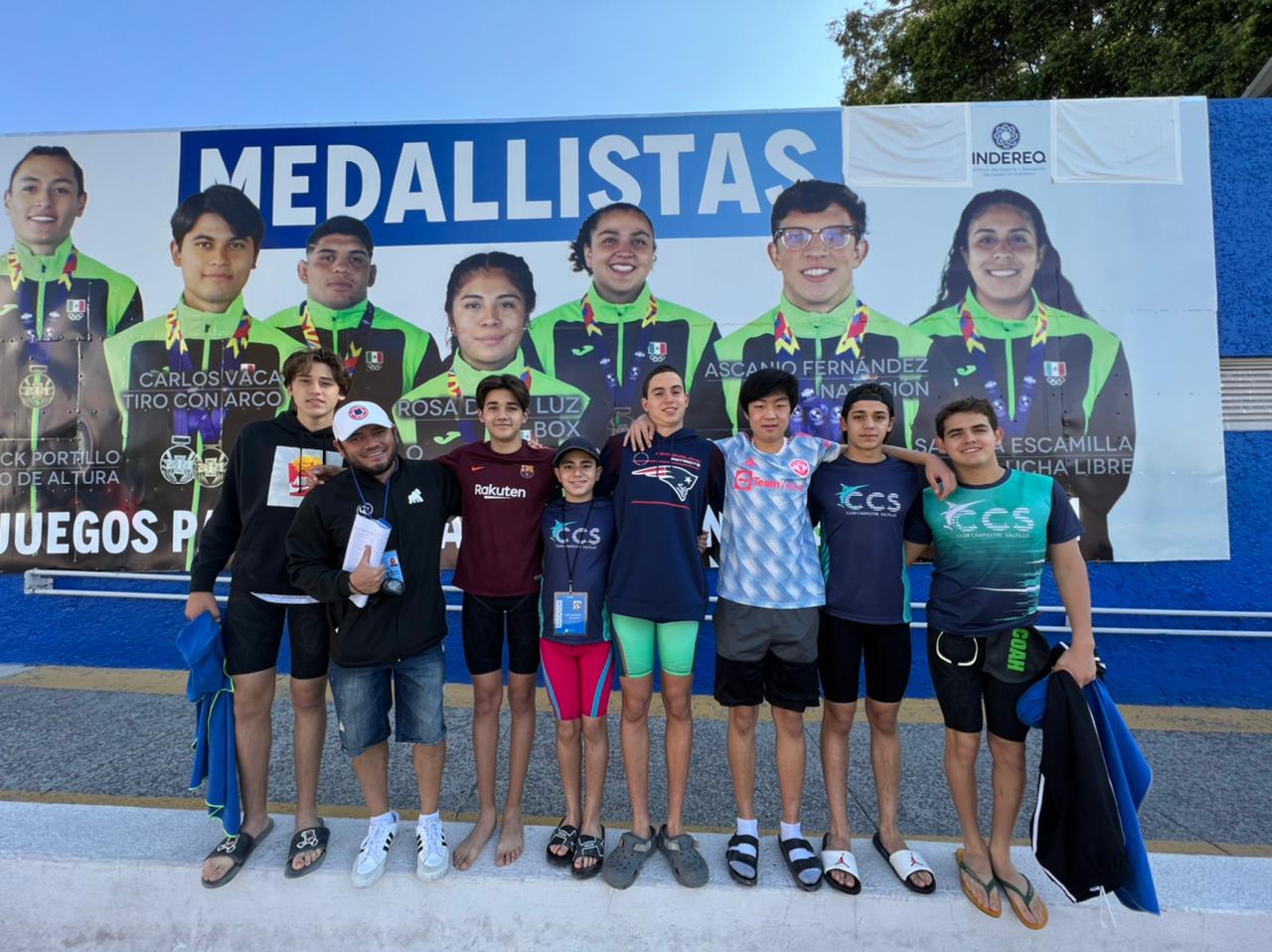 Eduardo Ruiz, Coach Beto, Alejandro Ruiz, Leonardo Leal, Javier Díaz, Woojin Lee, Ricardo Ruiz y Mauro Cabello.