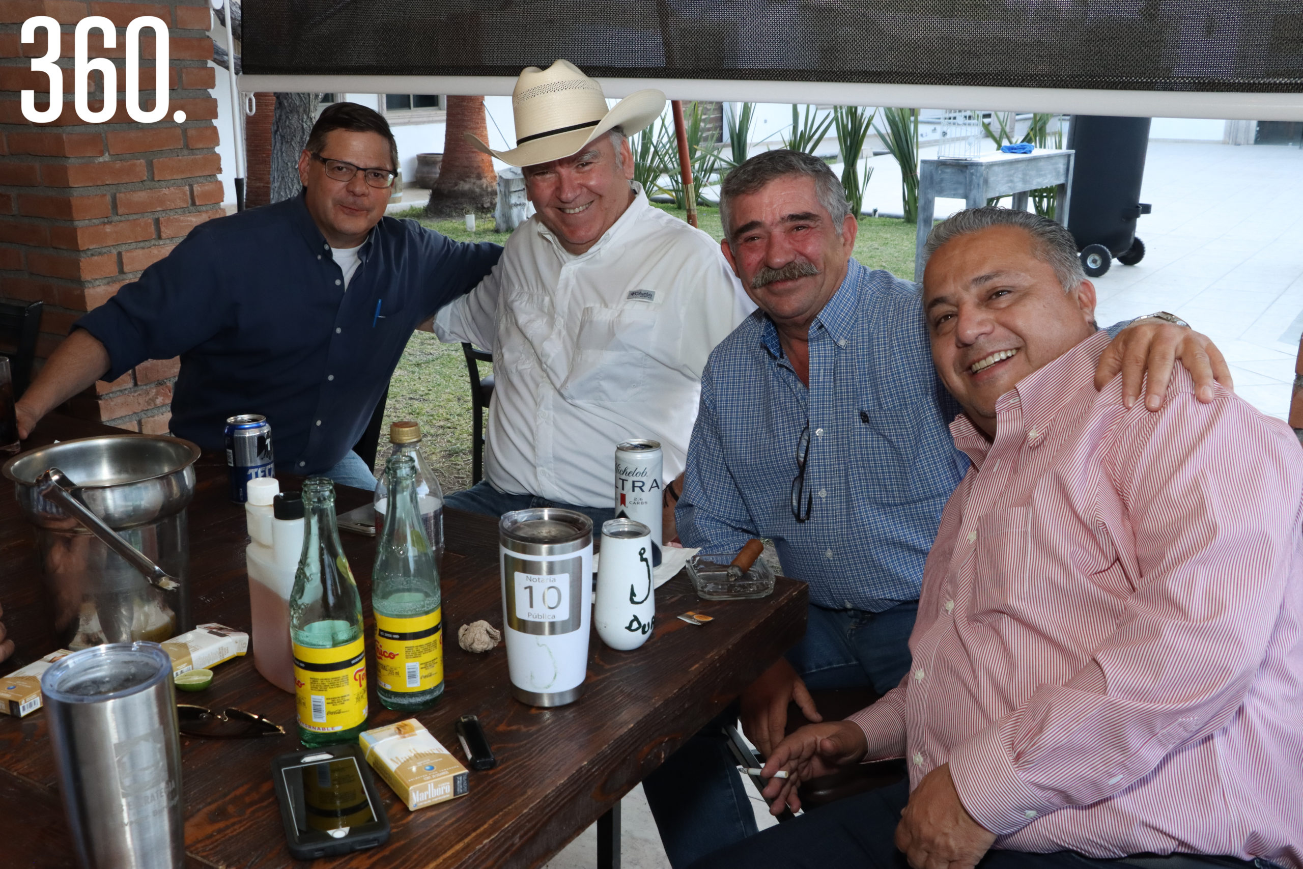 Guillermo González, Juan Villarreal, César Castillo y Antonio Durón.