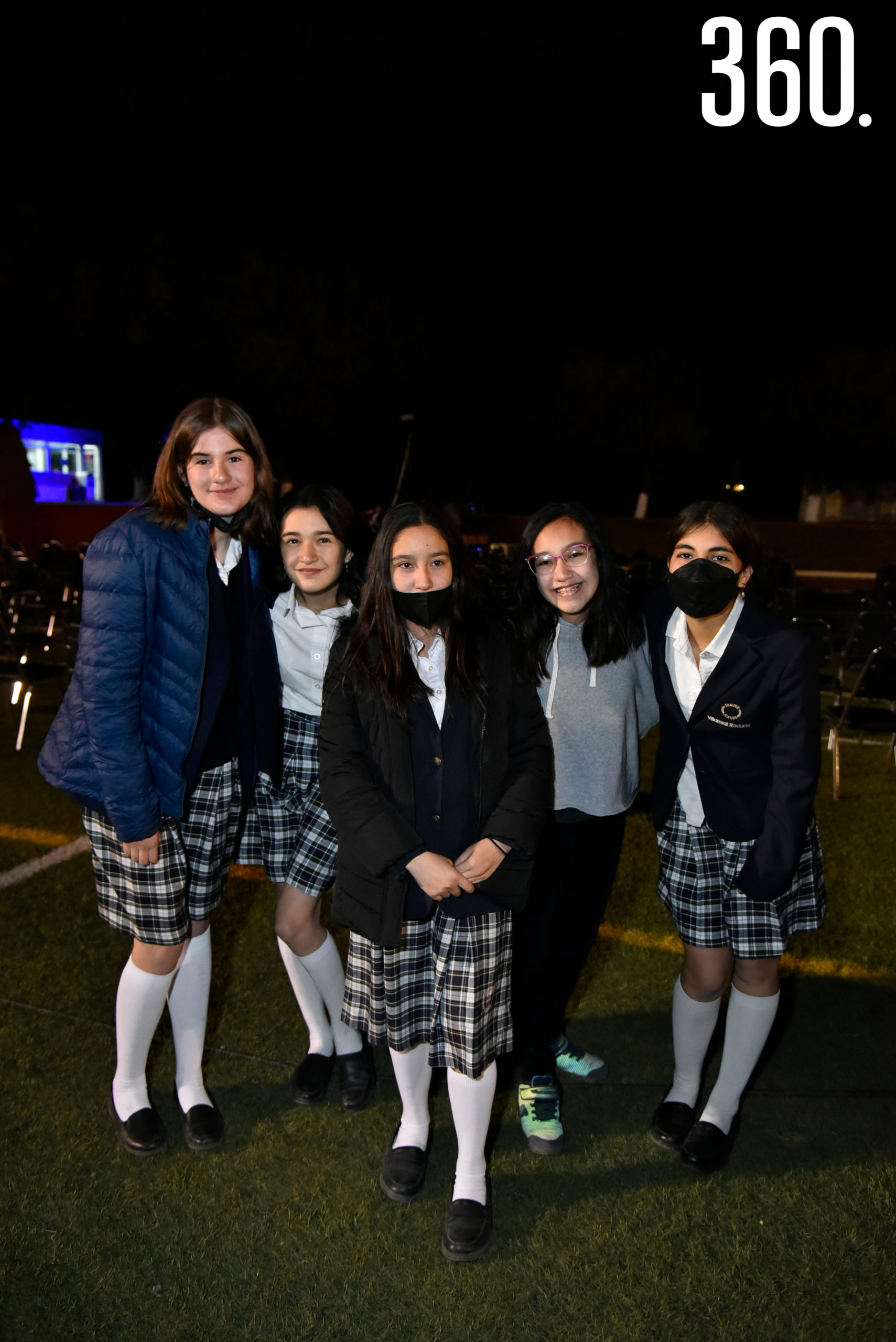 María Elena Gutiérrez, Paula Díaz, Nelly Montalvo, Fabiola Molina e Isabela Villarreal.