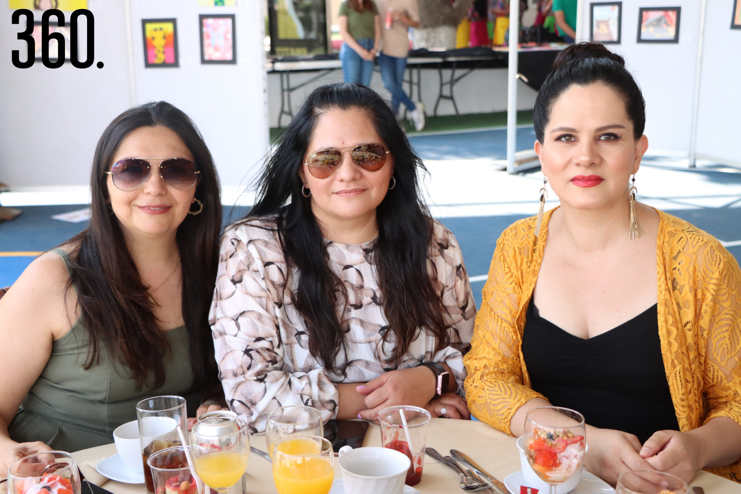 Rossy Dávila, Wendy Celedón y Lourdes González.