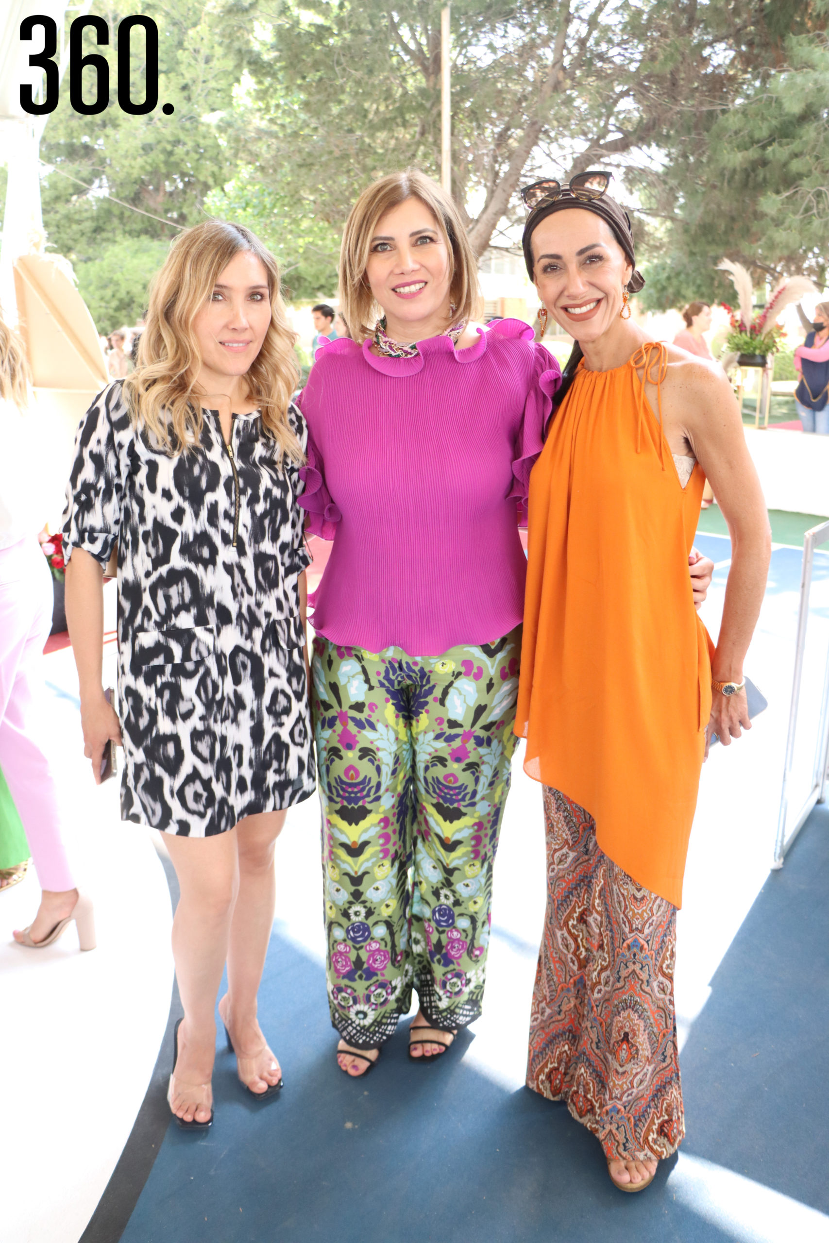 Aline Sáenz, Nora Farías y Mariana Muci.