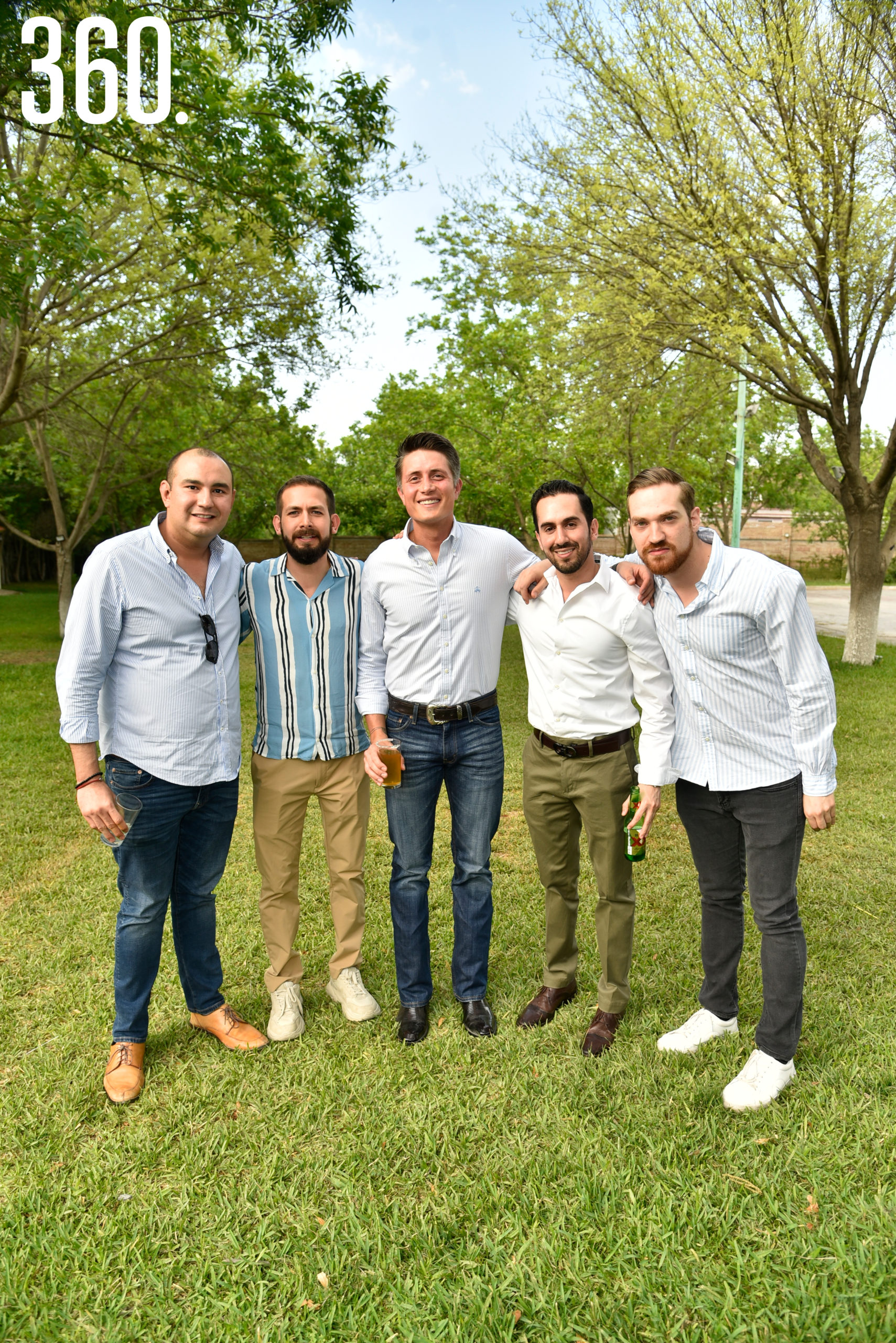 Joel Cárdenas, Eduardo Flores, Alberto Prado, David Sandoval y Ricardo Cantú.