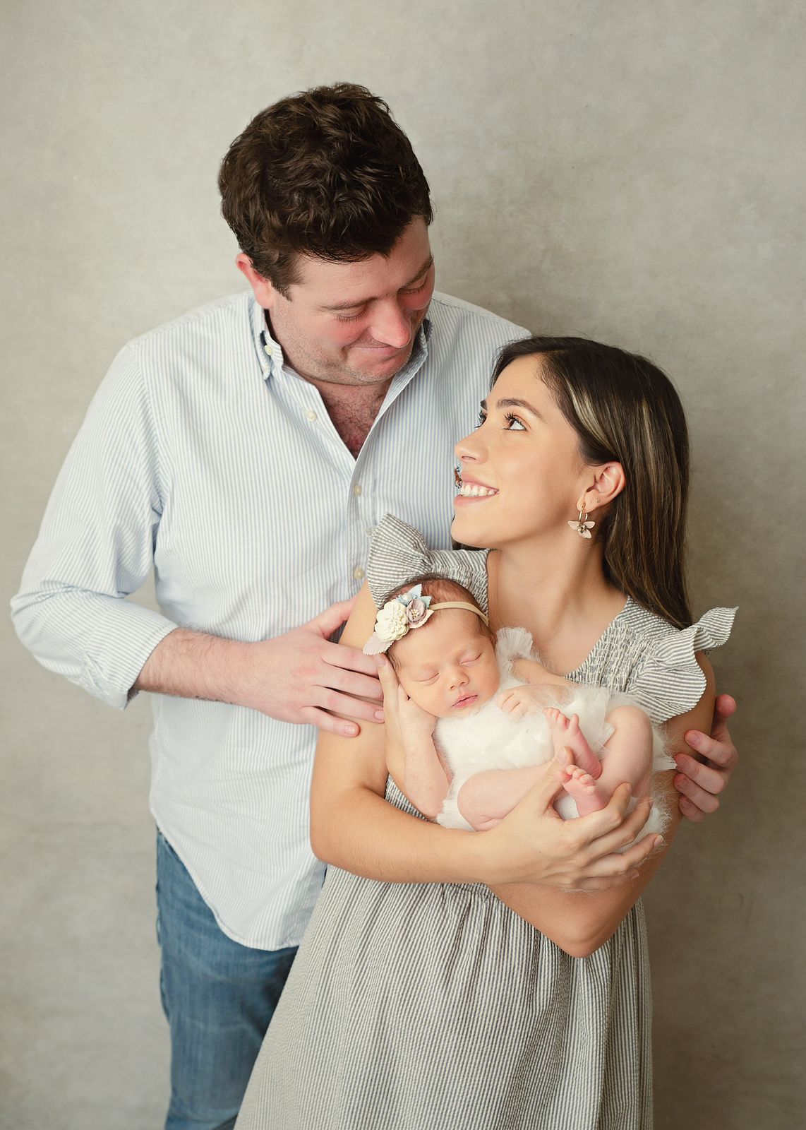 Ana Paula con sus papás.