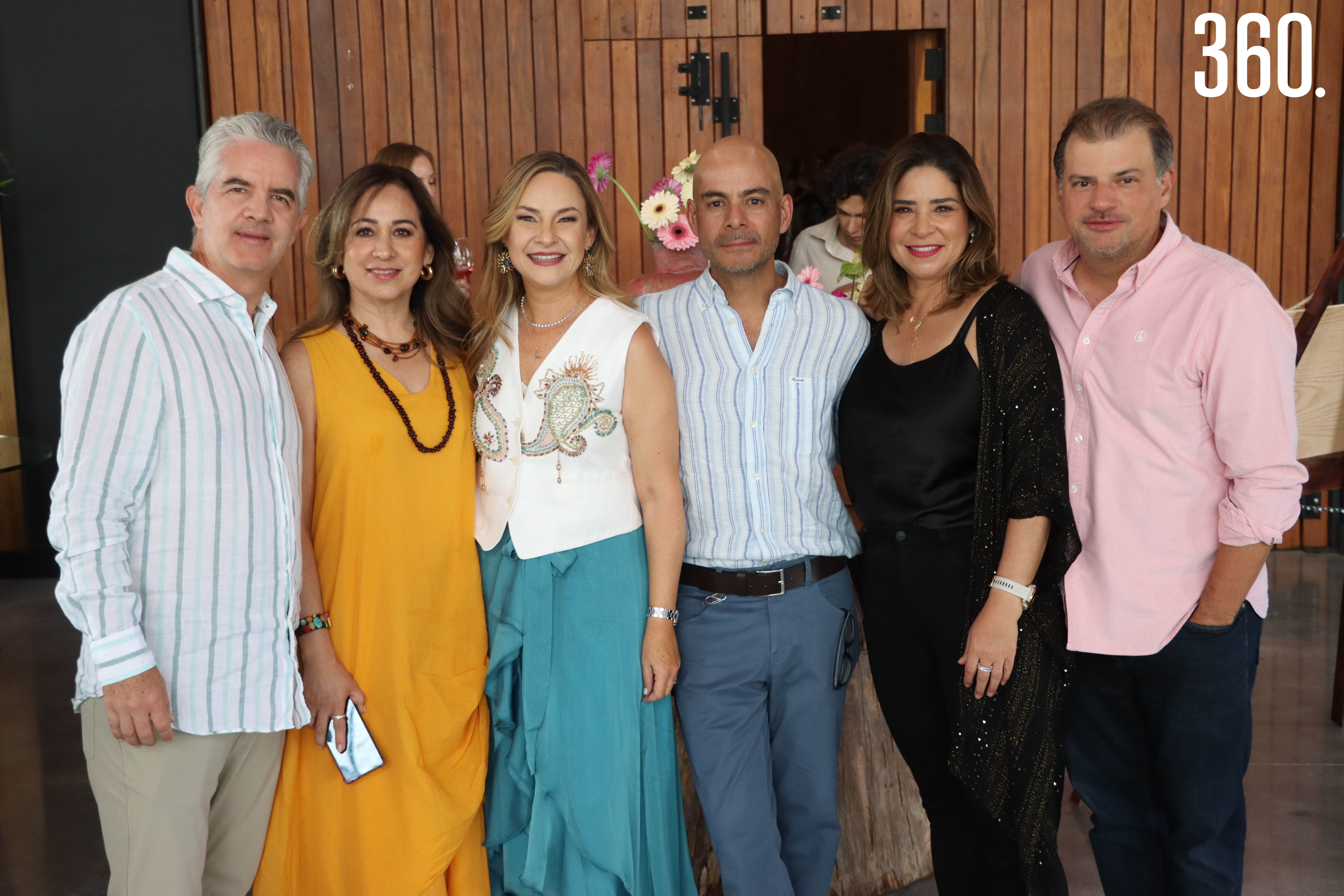 Jaime Baños, Rocío Ruelas, Lizzy Peña, René León, Adriana Vela y Fernando Sánchez.