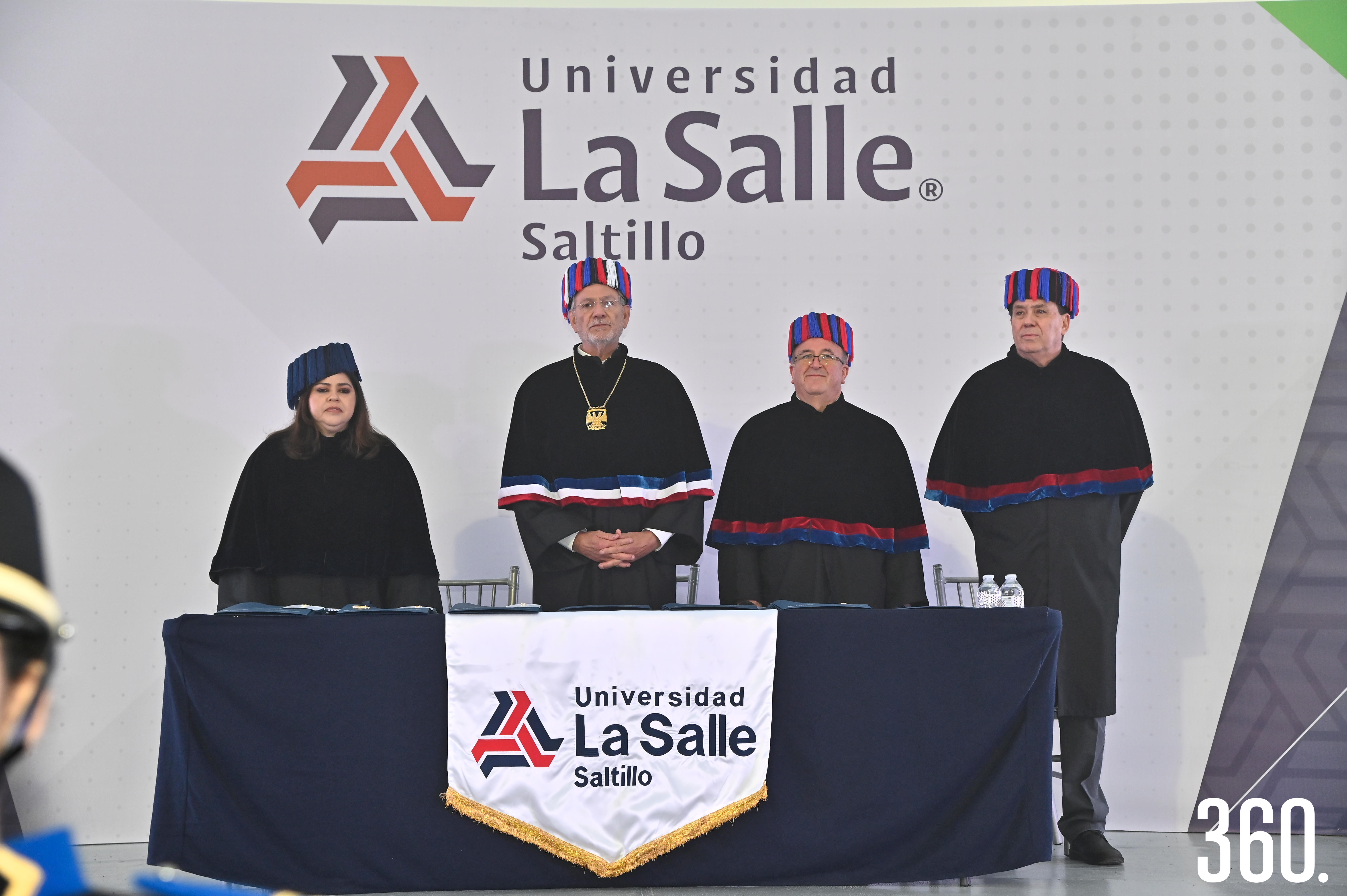 Montserrat Cerón, Hno. José Ramón Cubillas, Hno. Luis Arturo Dávila y Javier Dávila.