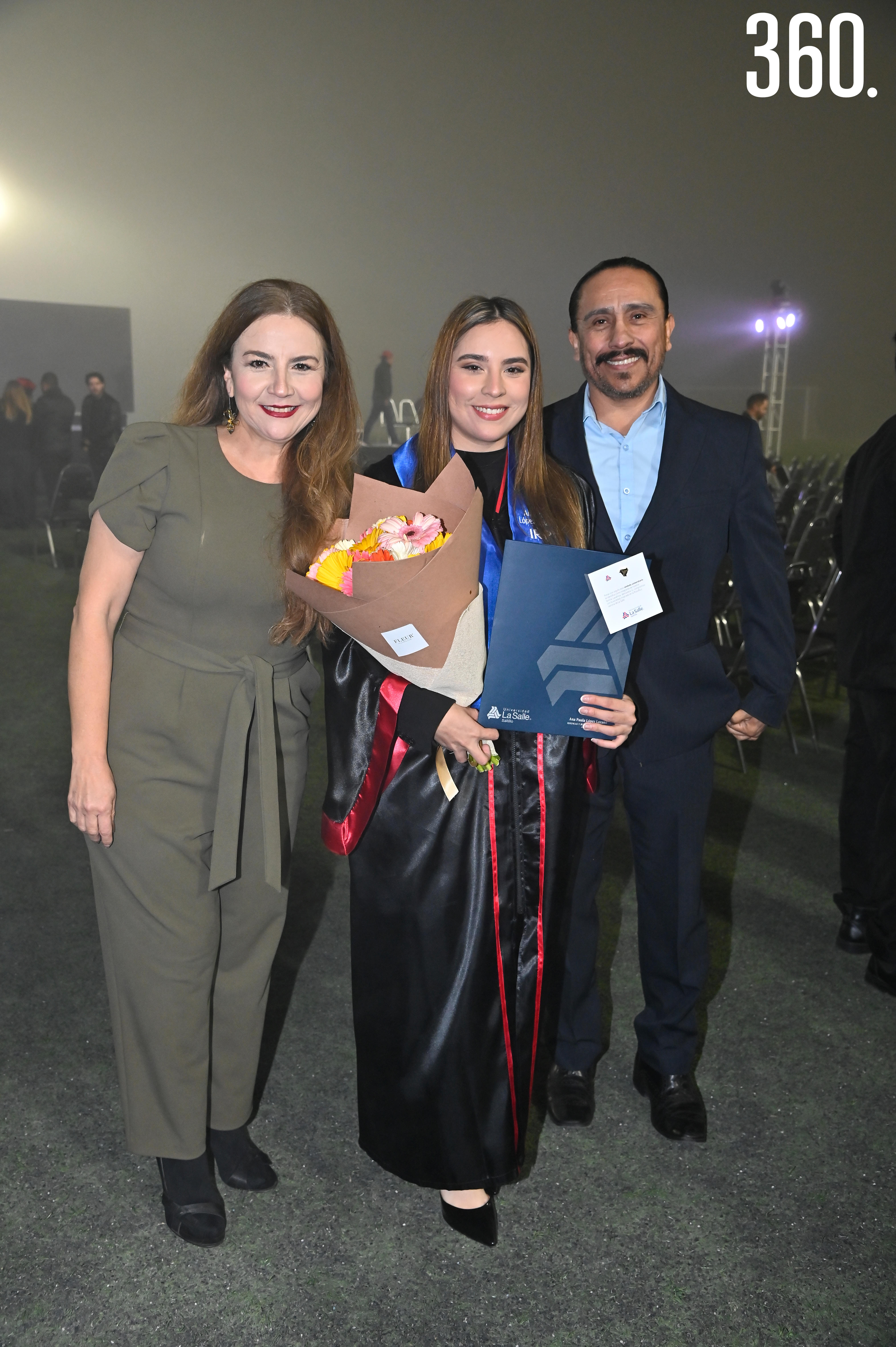 María de los Ángeles Lozano, Ana Paola López y David Gerardo López.