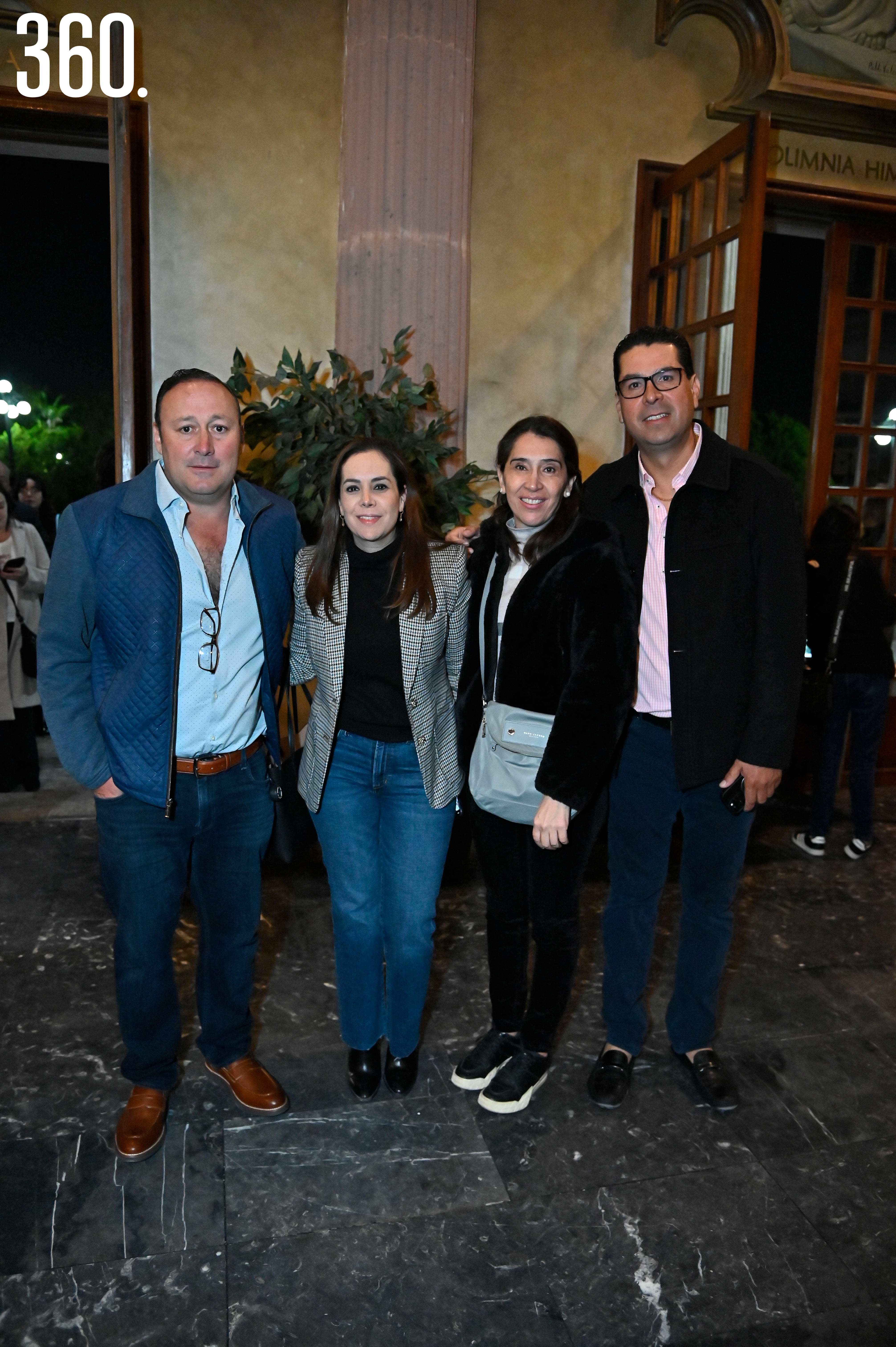 Rodolfo Saucedo, Cristina Carmona, María del Carmen Pérez y José Pilar Valdés.