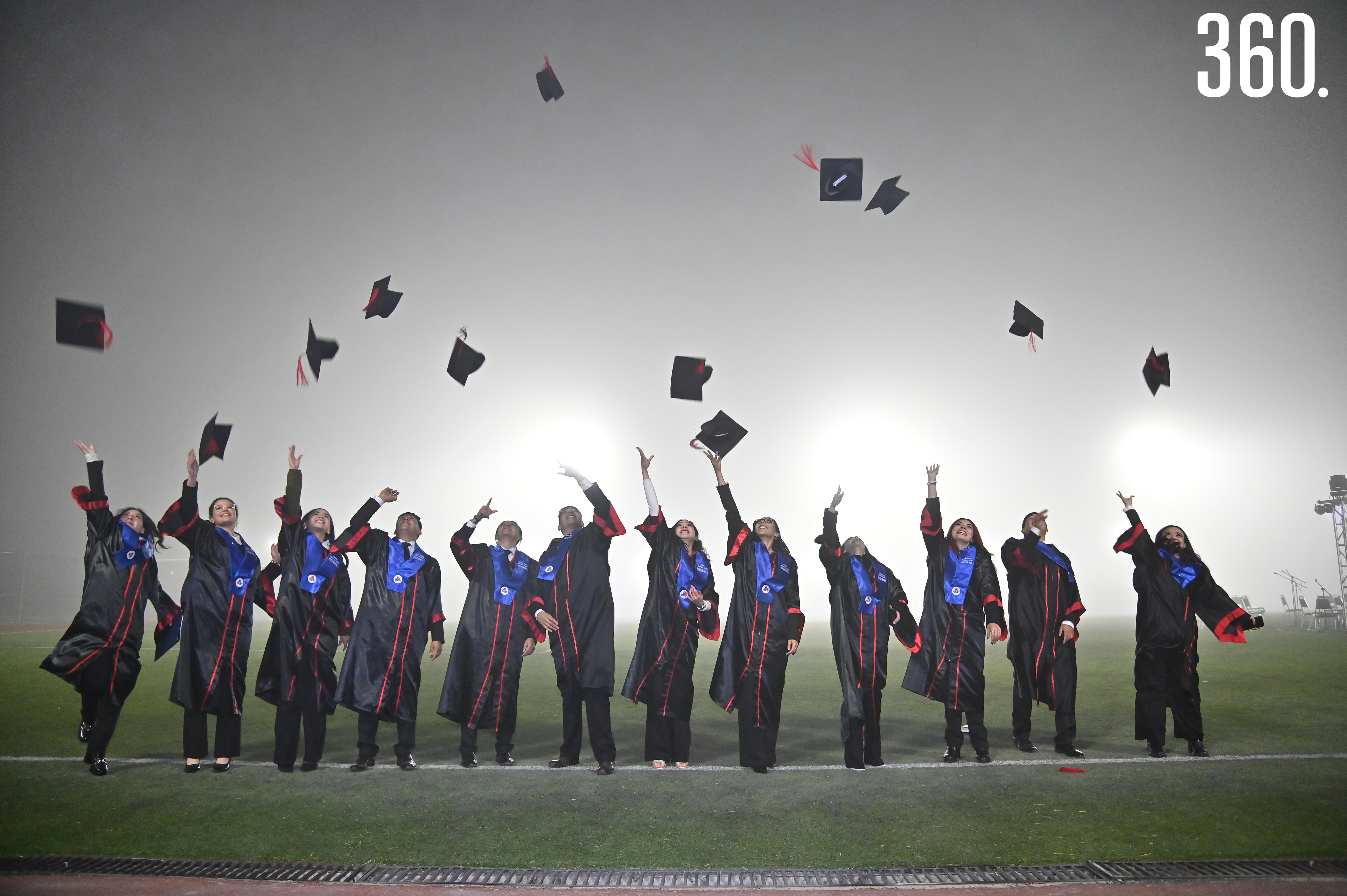 Alumnos de la carrera de Fisioterapia.