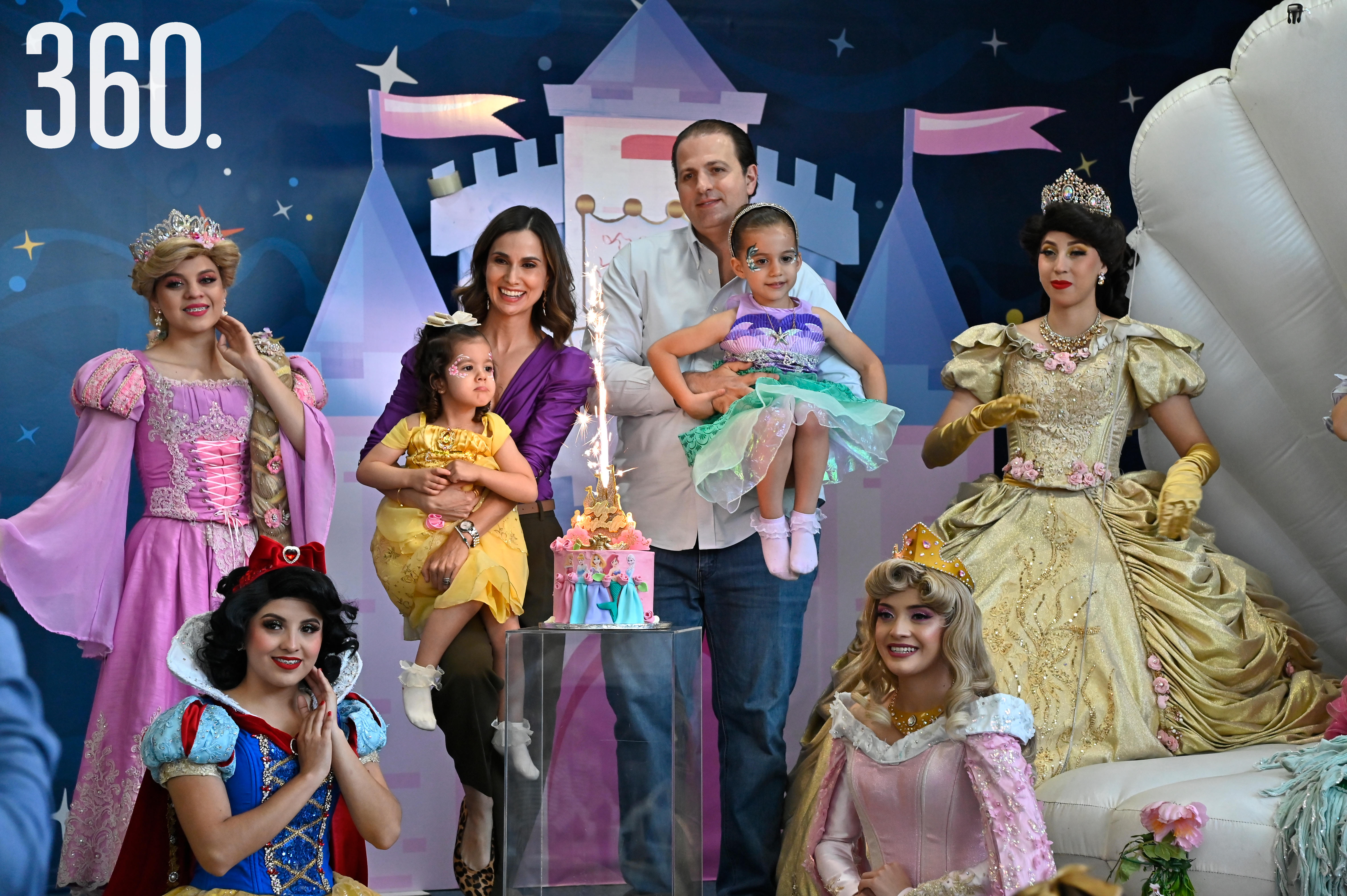 Disfrutaron del show de las princesas de Disney.