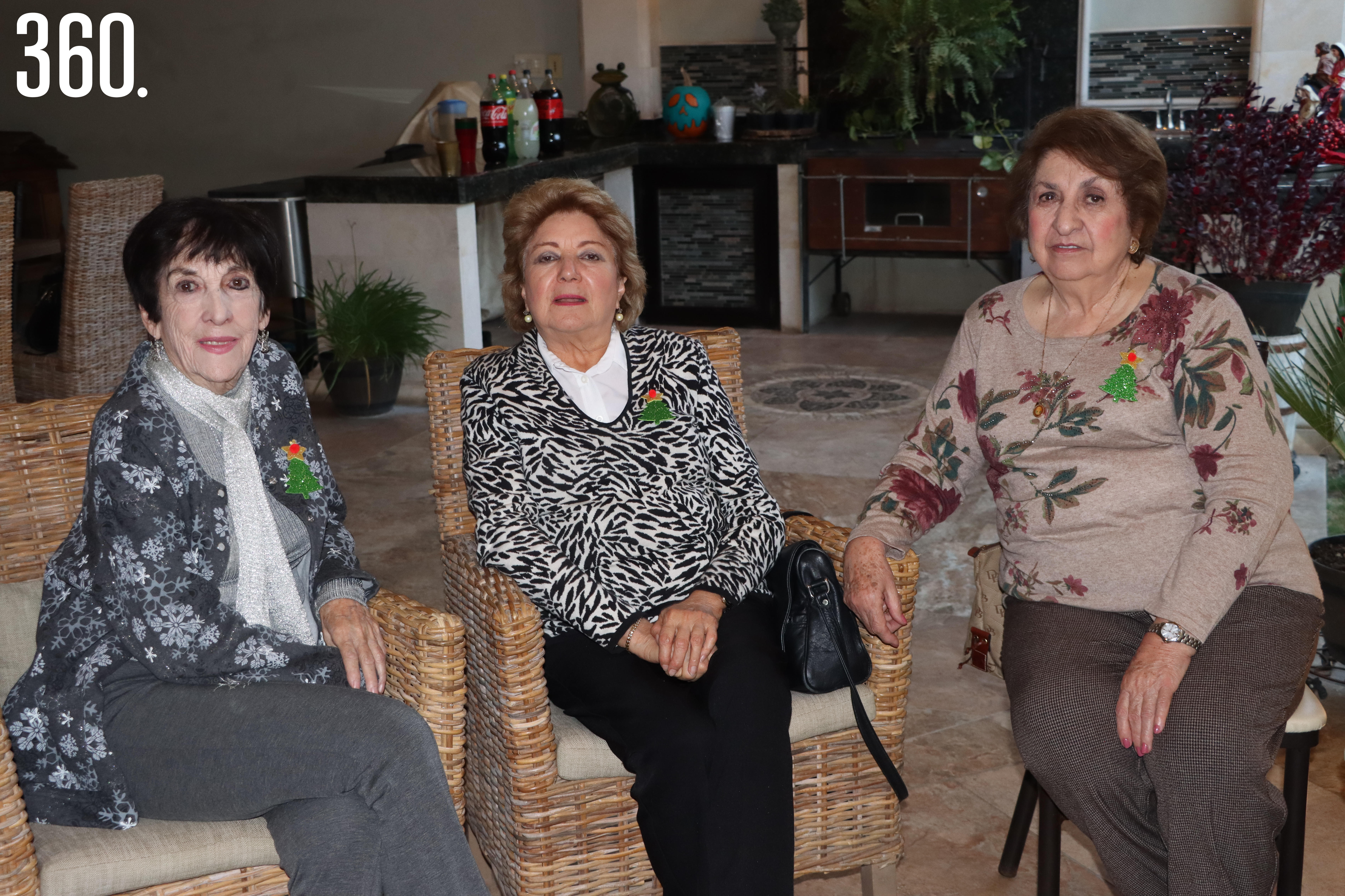 Irma Aurora Martínez, Ana María Mendoza y Alicia de la Peña.