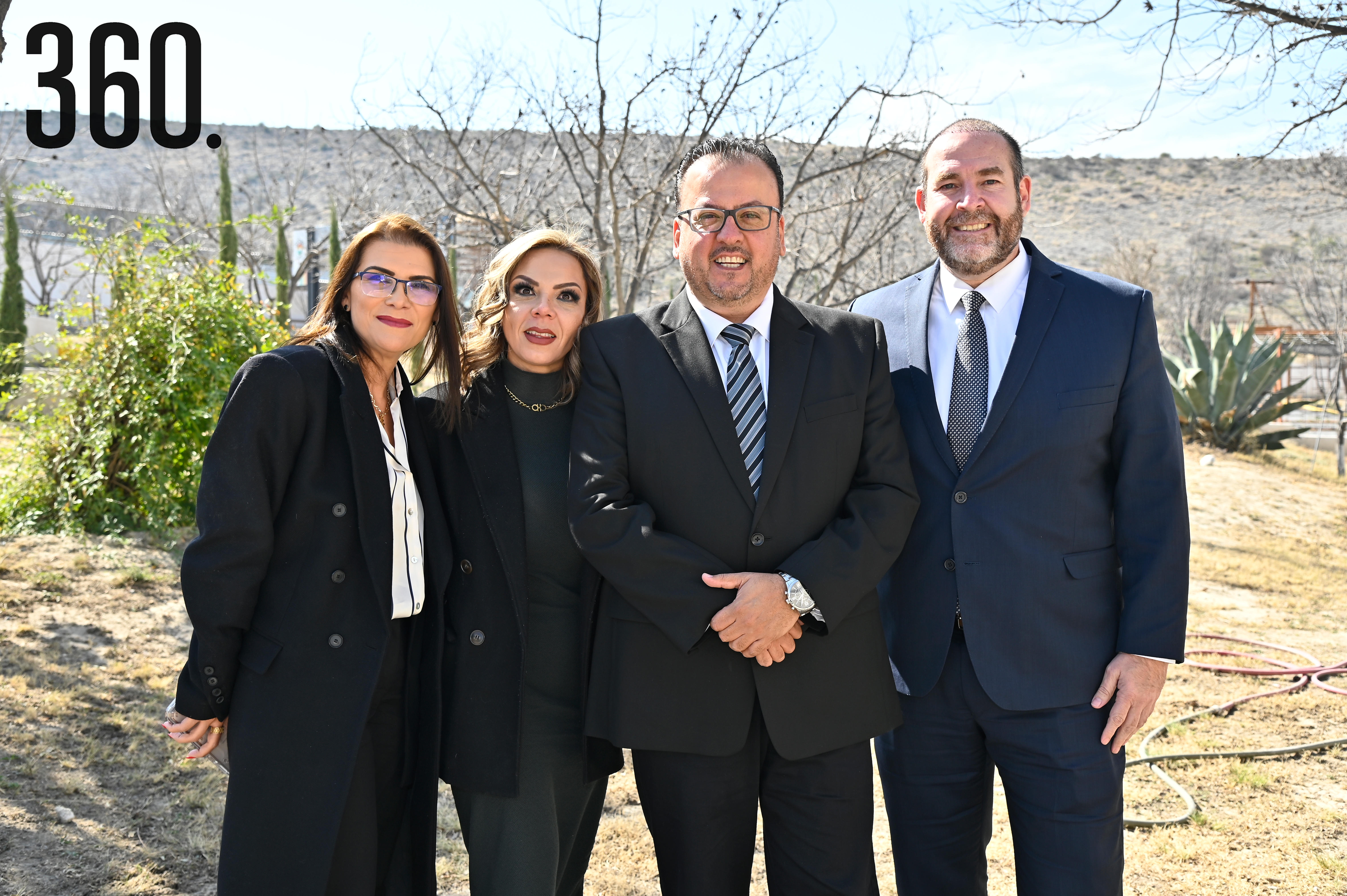 Alicia Bruno, Lourdes Cobo, Augusto Sandino y Xavier Galindo.