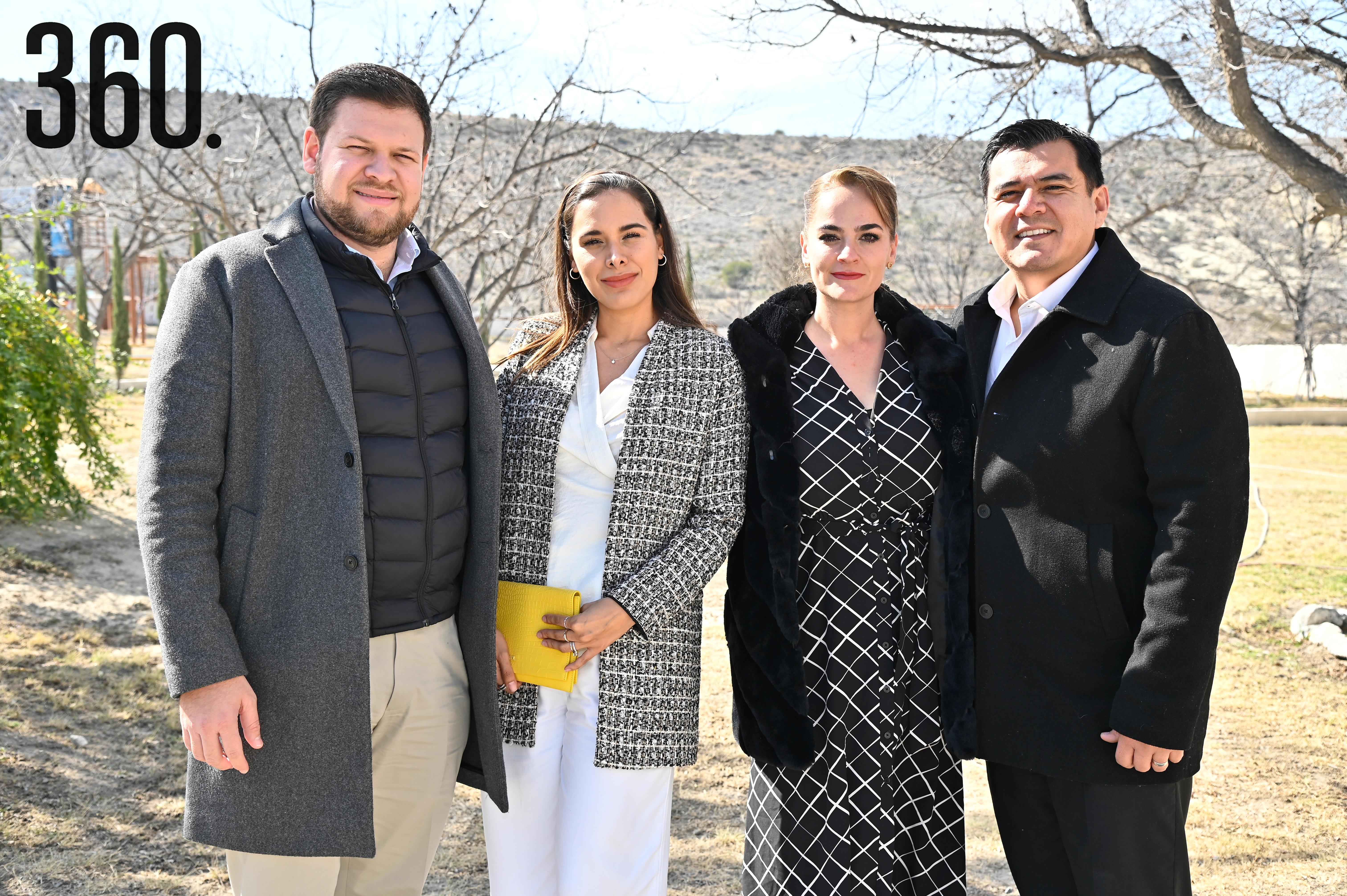 Manuel Díaz, Claudia Prado, Marcelia Martínez e Iván Montoya.