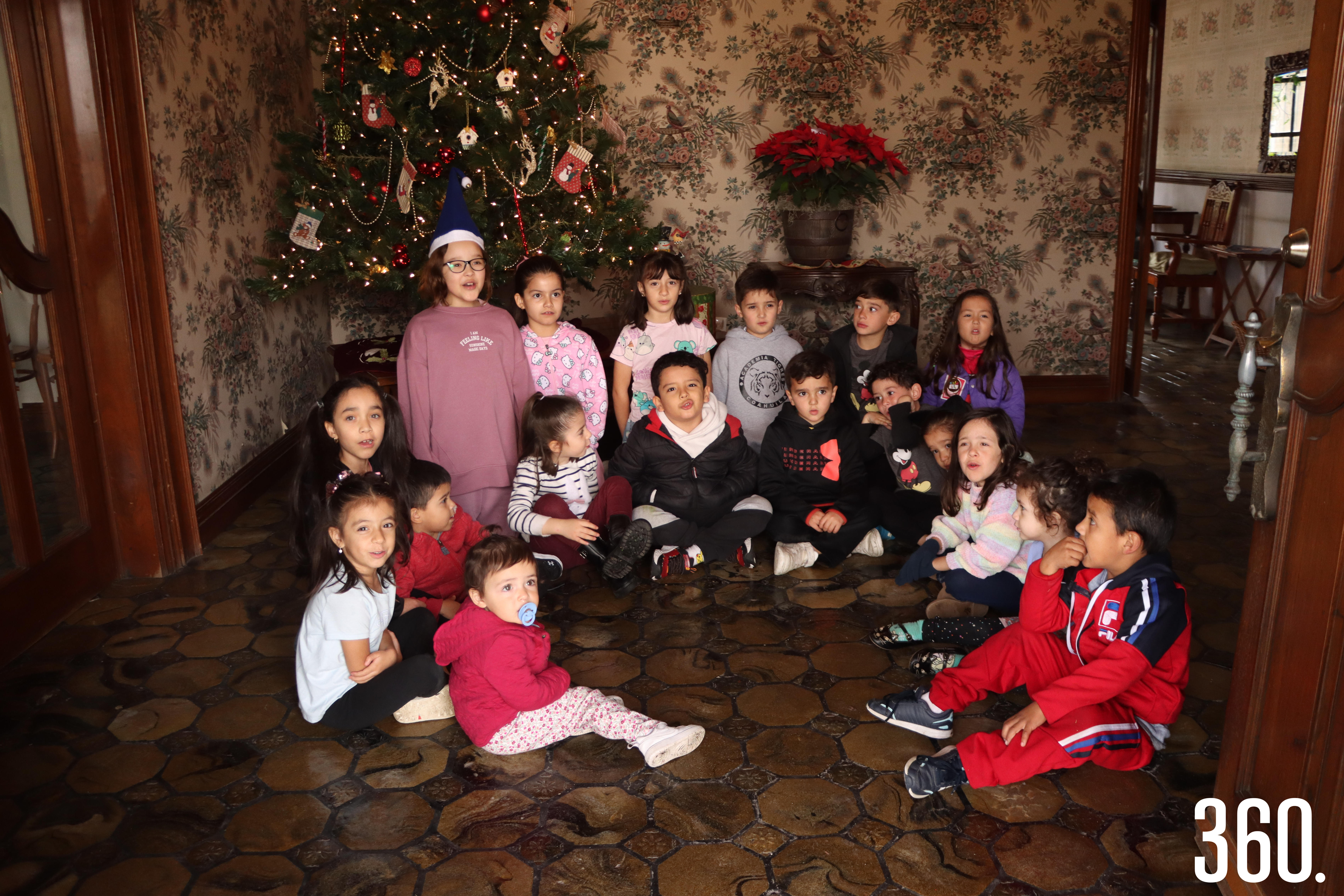 Los niños del Club Chibidú.