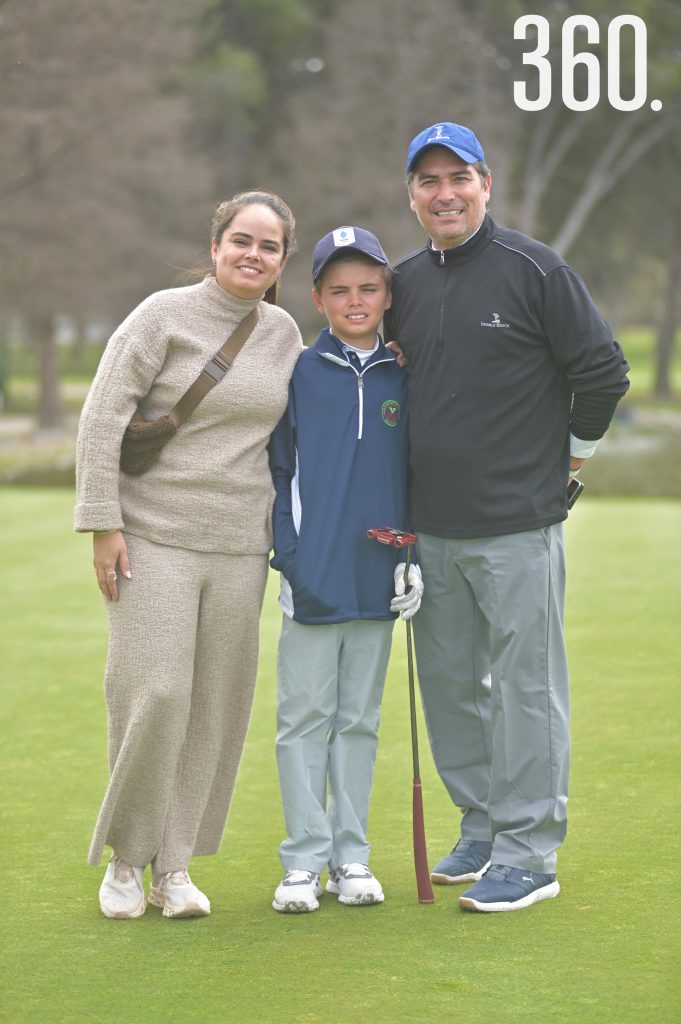Egla Morales, Patricio y Alejandro Higuera.
