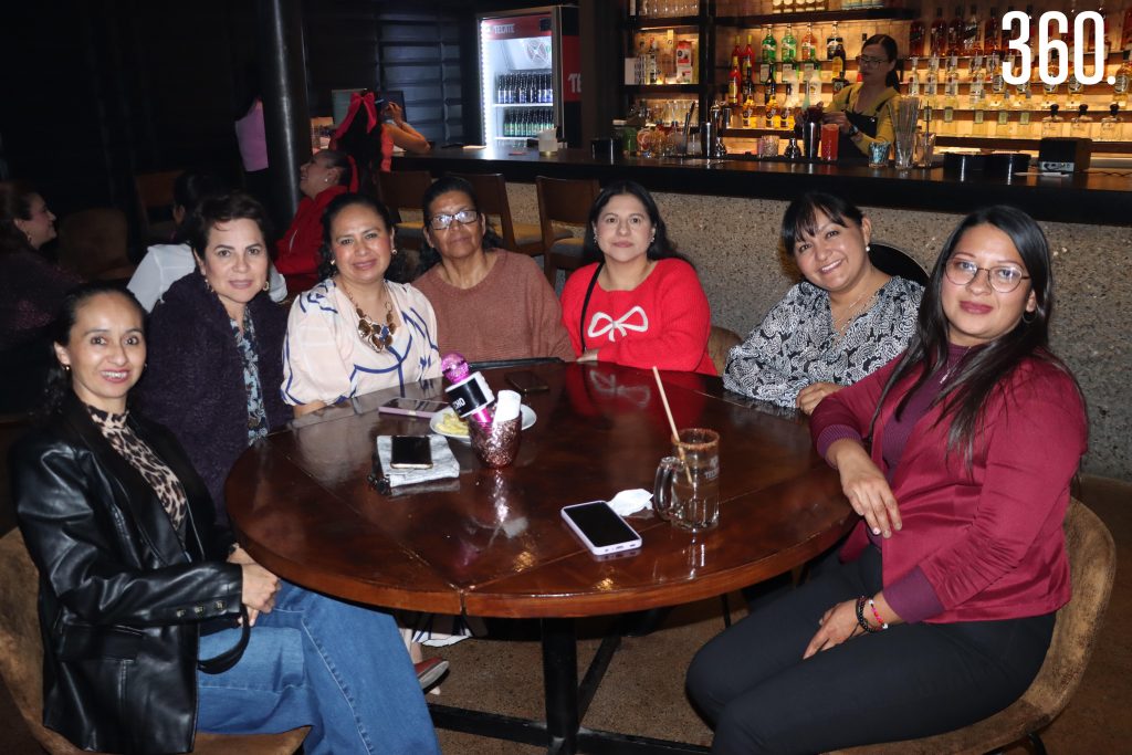 Marielena Zendejo, Cecilia Salinas, Yeinidad Zendejo, Martha Rodríguez, Simona Sena, Rocío Saucedo y Miriam Segura.