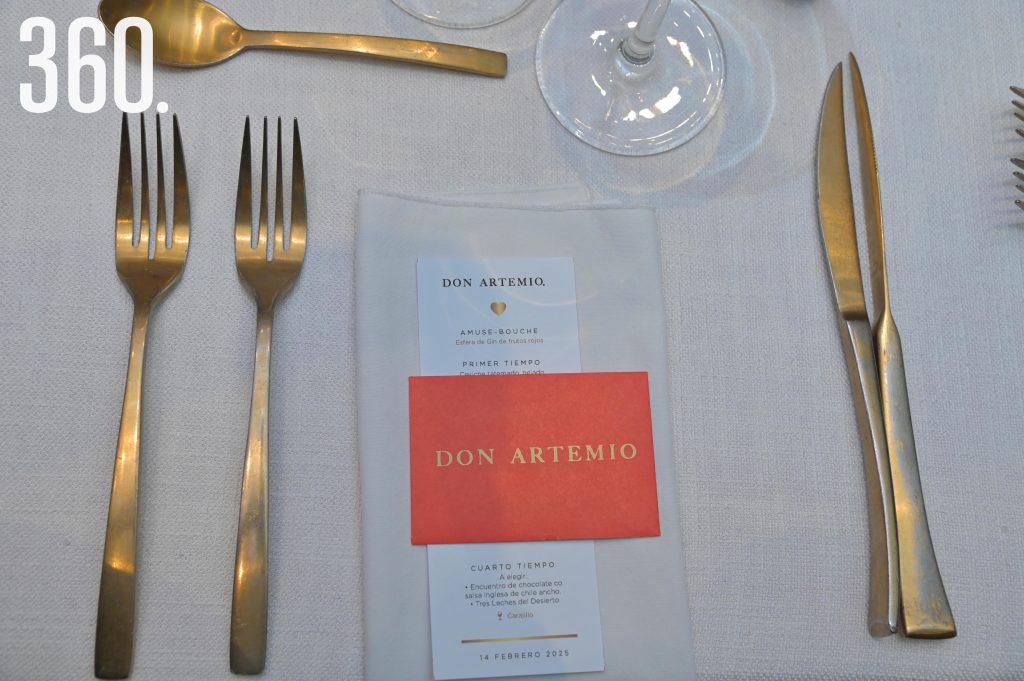 Menú que degustaron los comensales.
