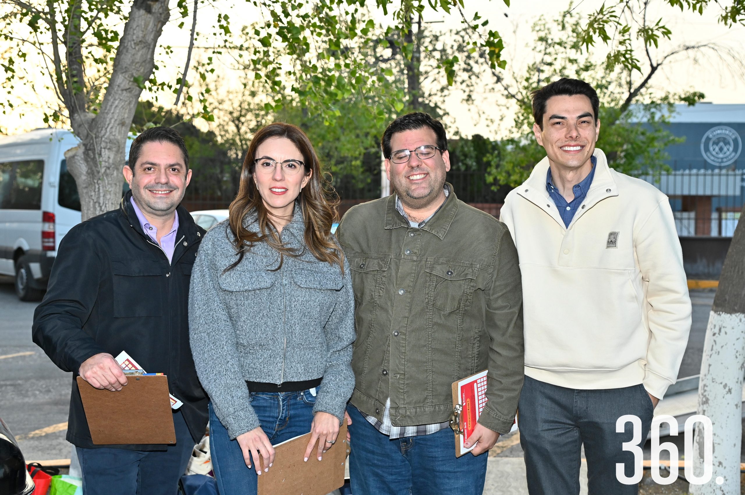 Felipe Treviño, Mónica González, Andrés Chinchilla y Adrián González.