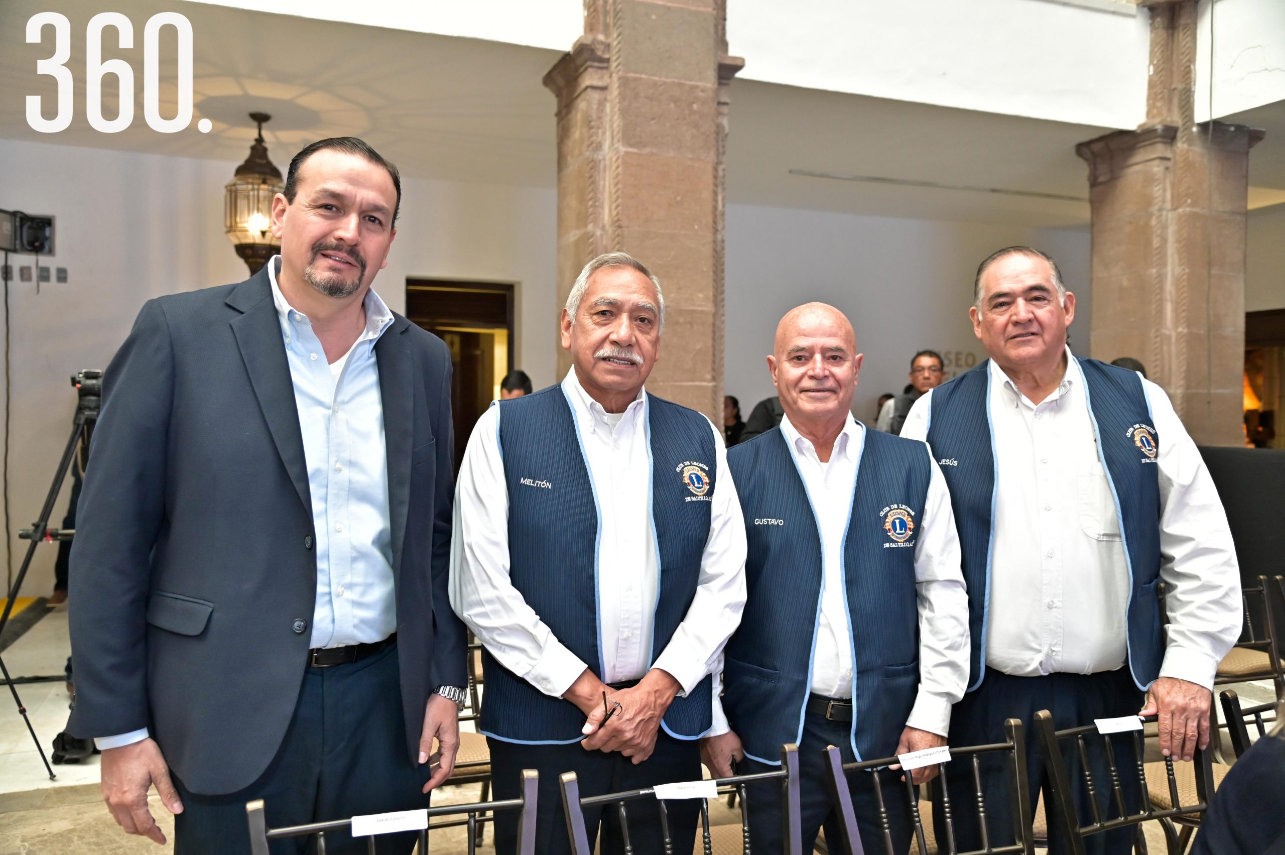 Ignacio Galindo, Melitón Tovar, Gustavo Villarreal y Jesús Villarreal.