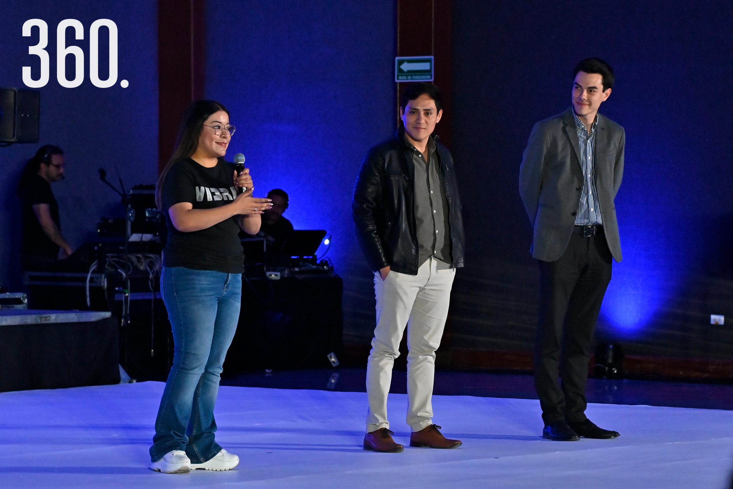 Yuliana Espinoza, David Reyna y Adrián González.