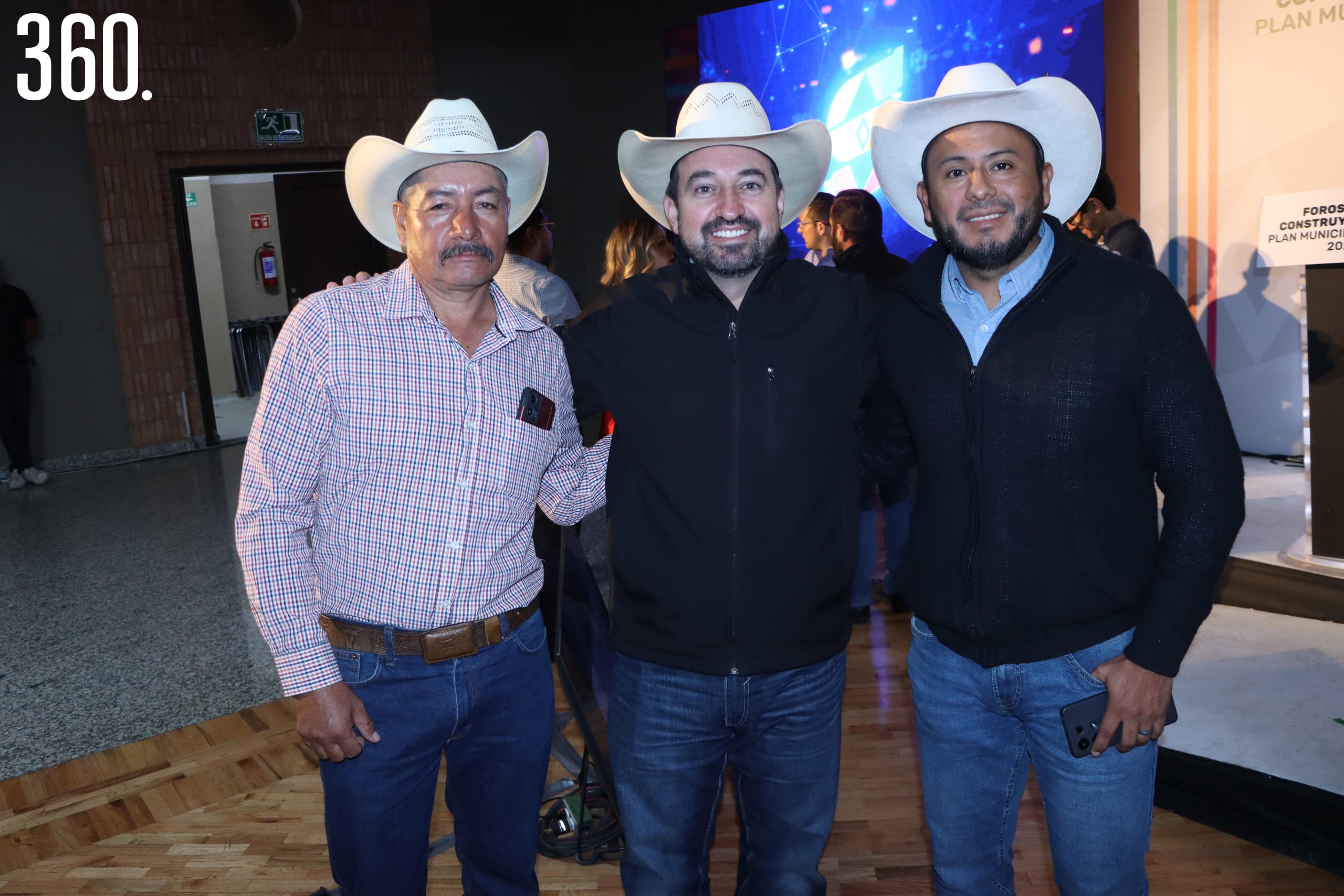 Luis Alberto Cavazos, Diego Fuentes y José Luis Padilla.
