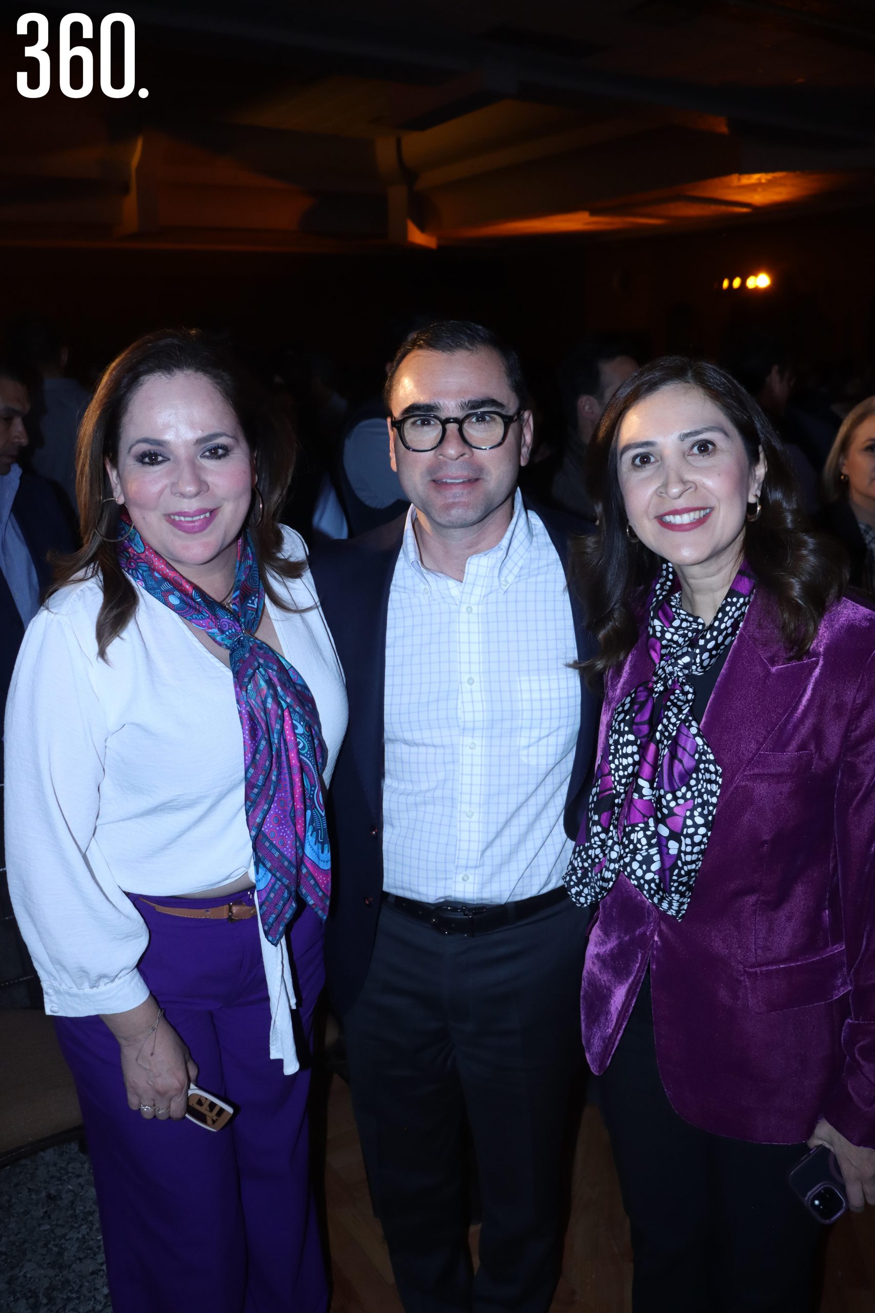 Nazira Zogbi, Luis Olivares y Marisol Martínez.
