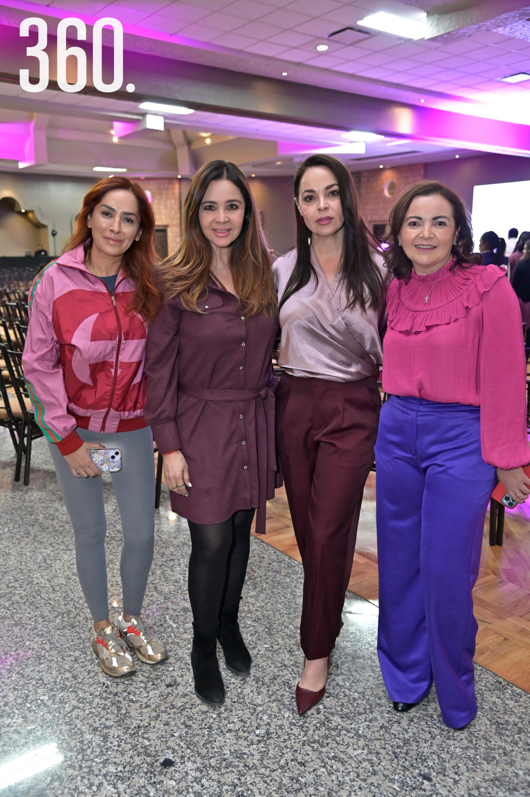 Mónica Robles, Maricarmen Farías, Laura Farías y Gloria Siller.