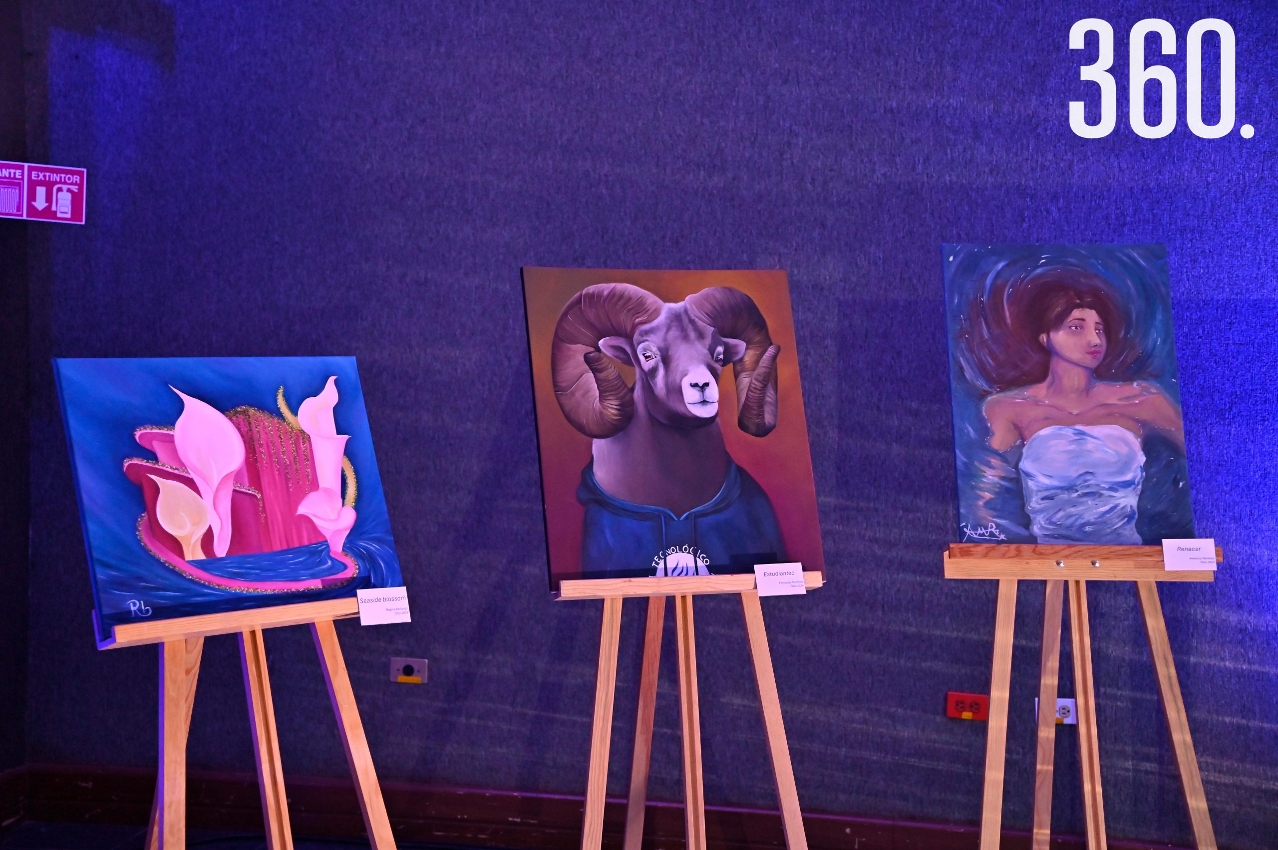 Contaron con una exposición de pintura.