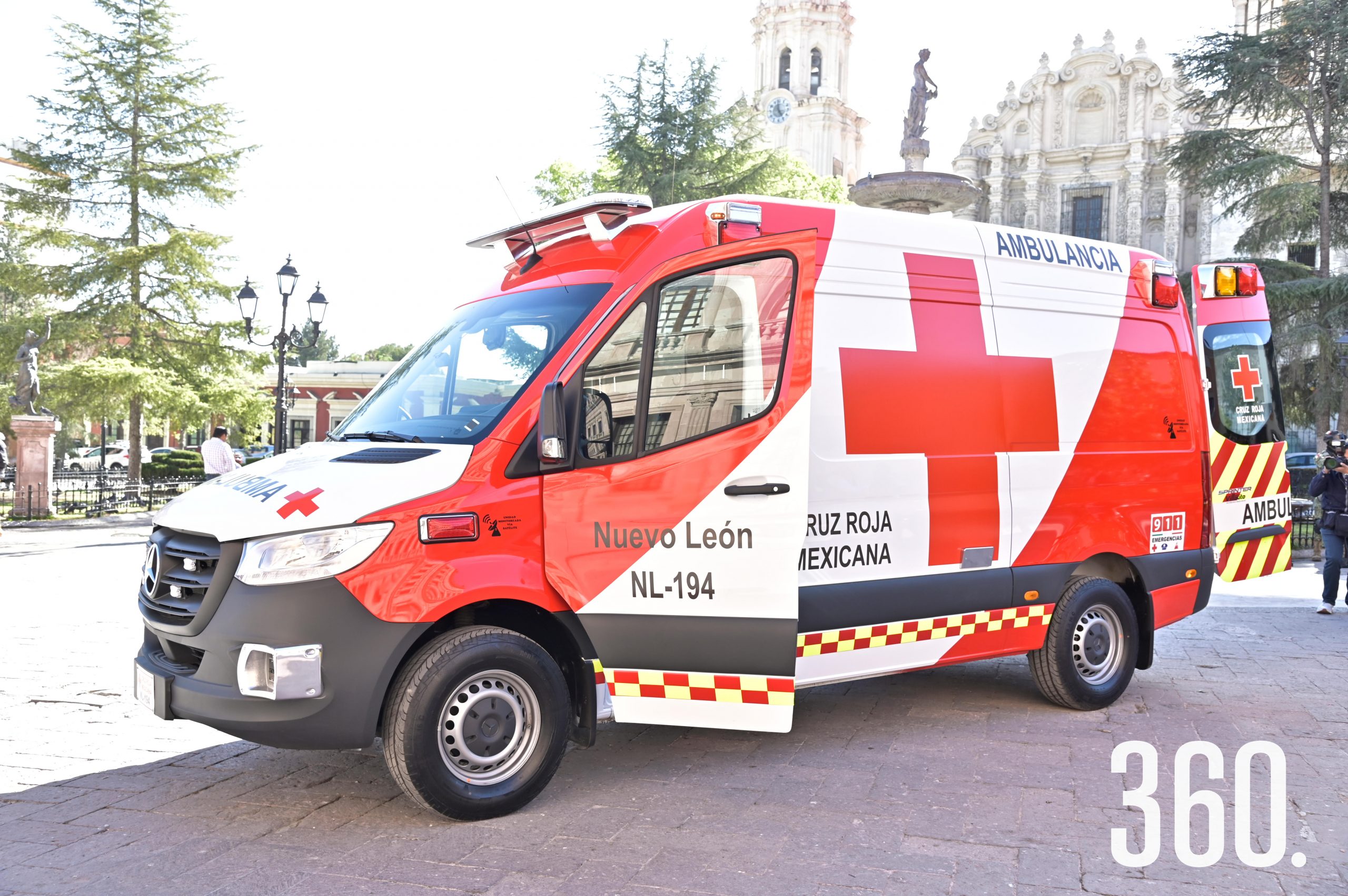 Ambulancias de la Cruz Roja.